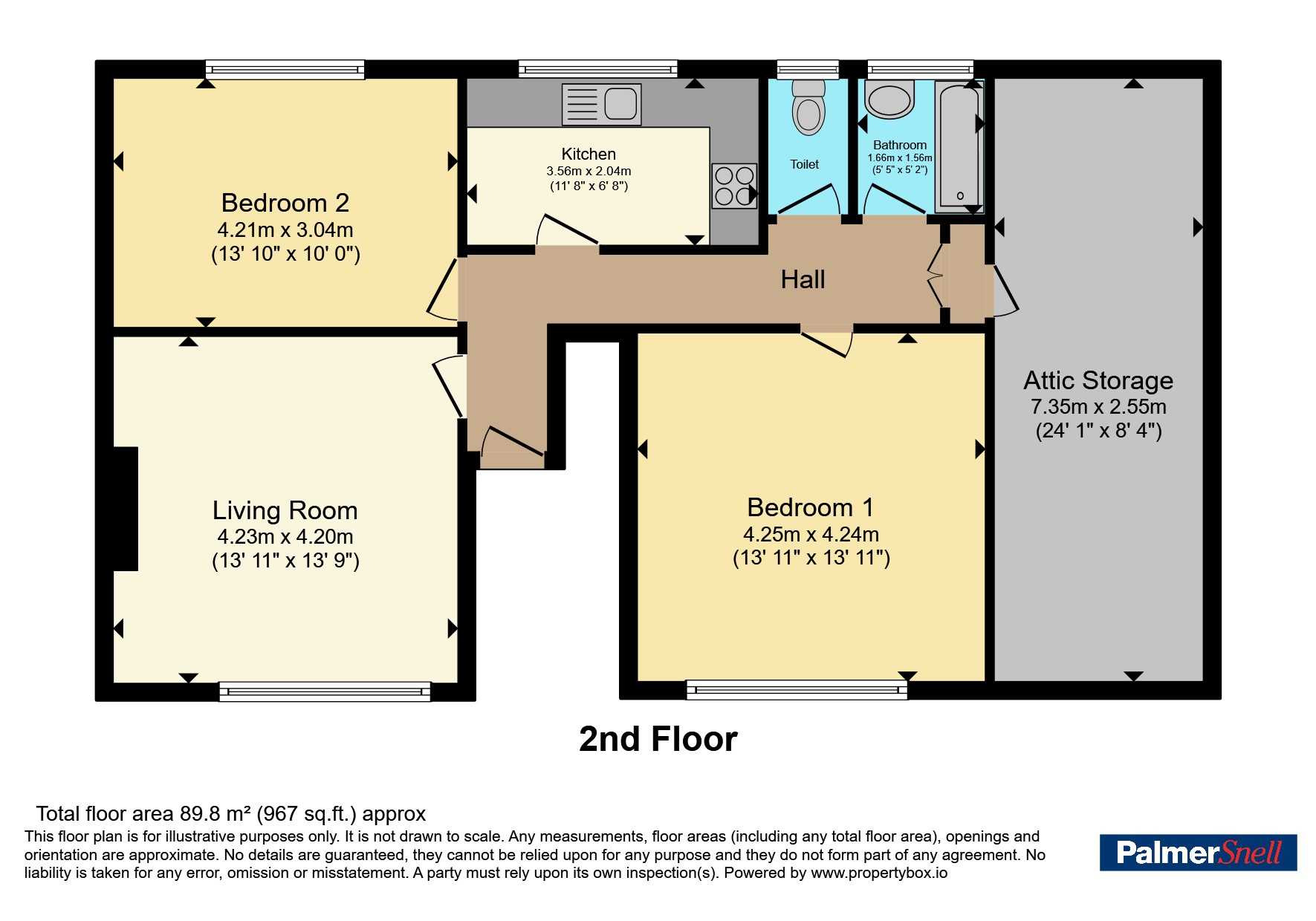 Flat 10 Parkside Court, 45, Bournemouth Road, Poole floorplan