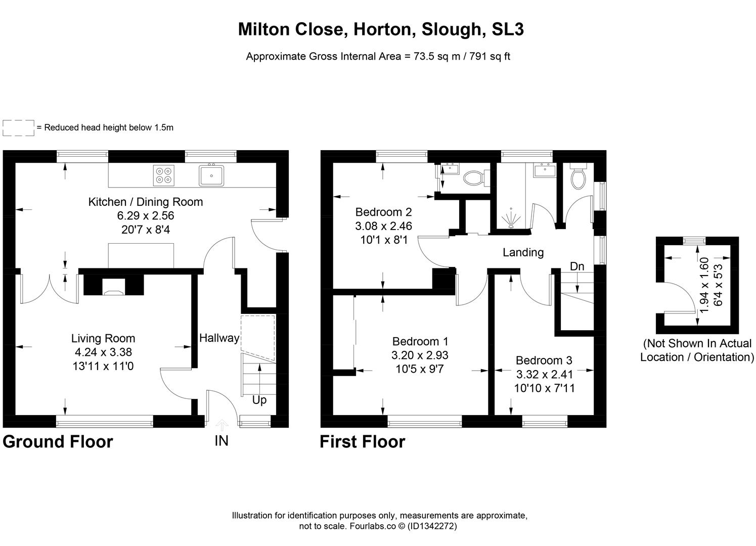 14, Milton Close, Slough floorplan