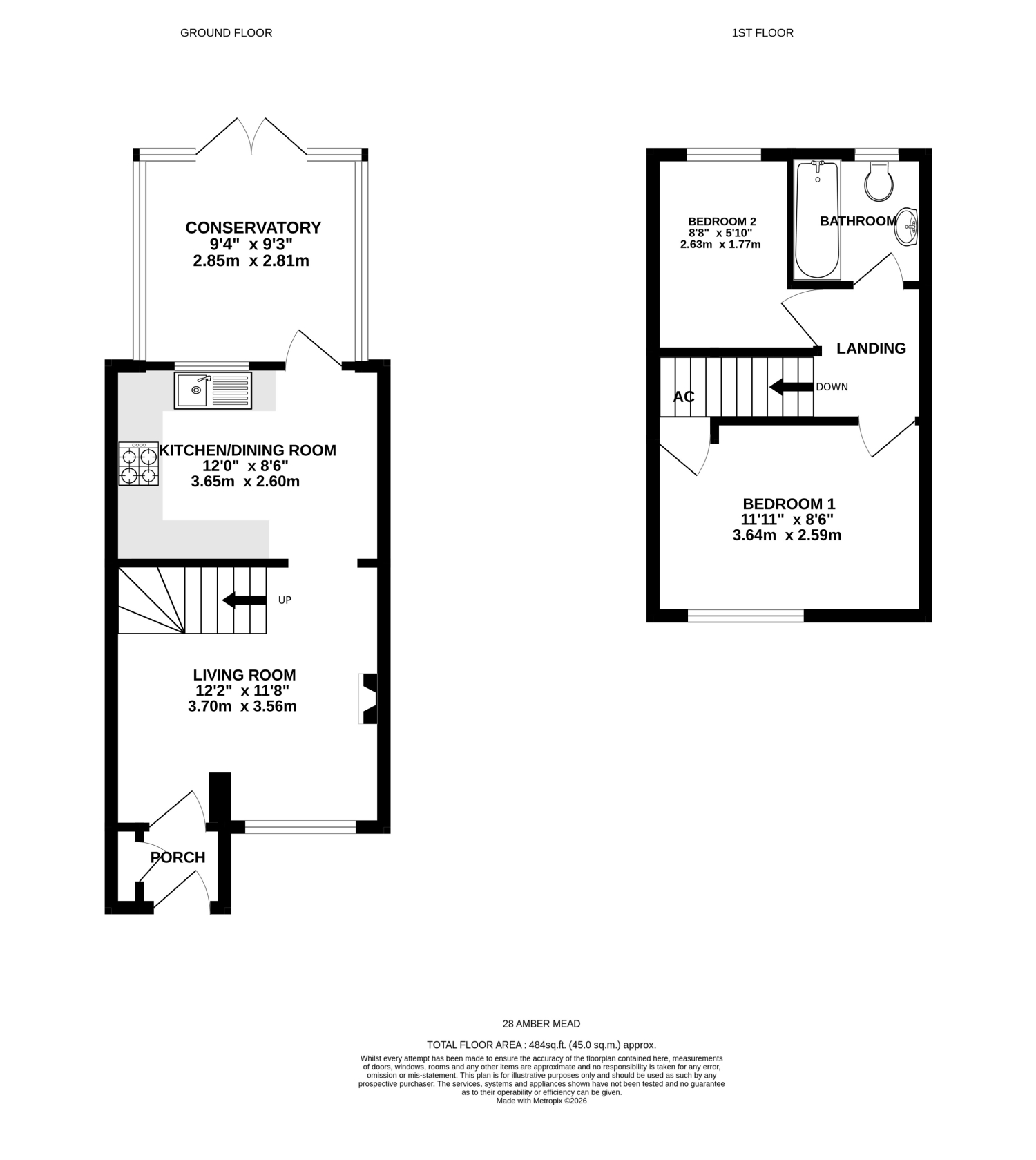 AMBER MEAD, TAUNTON floorplan