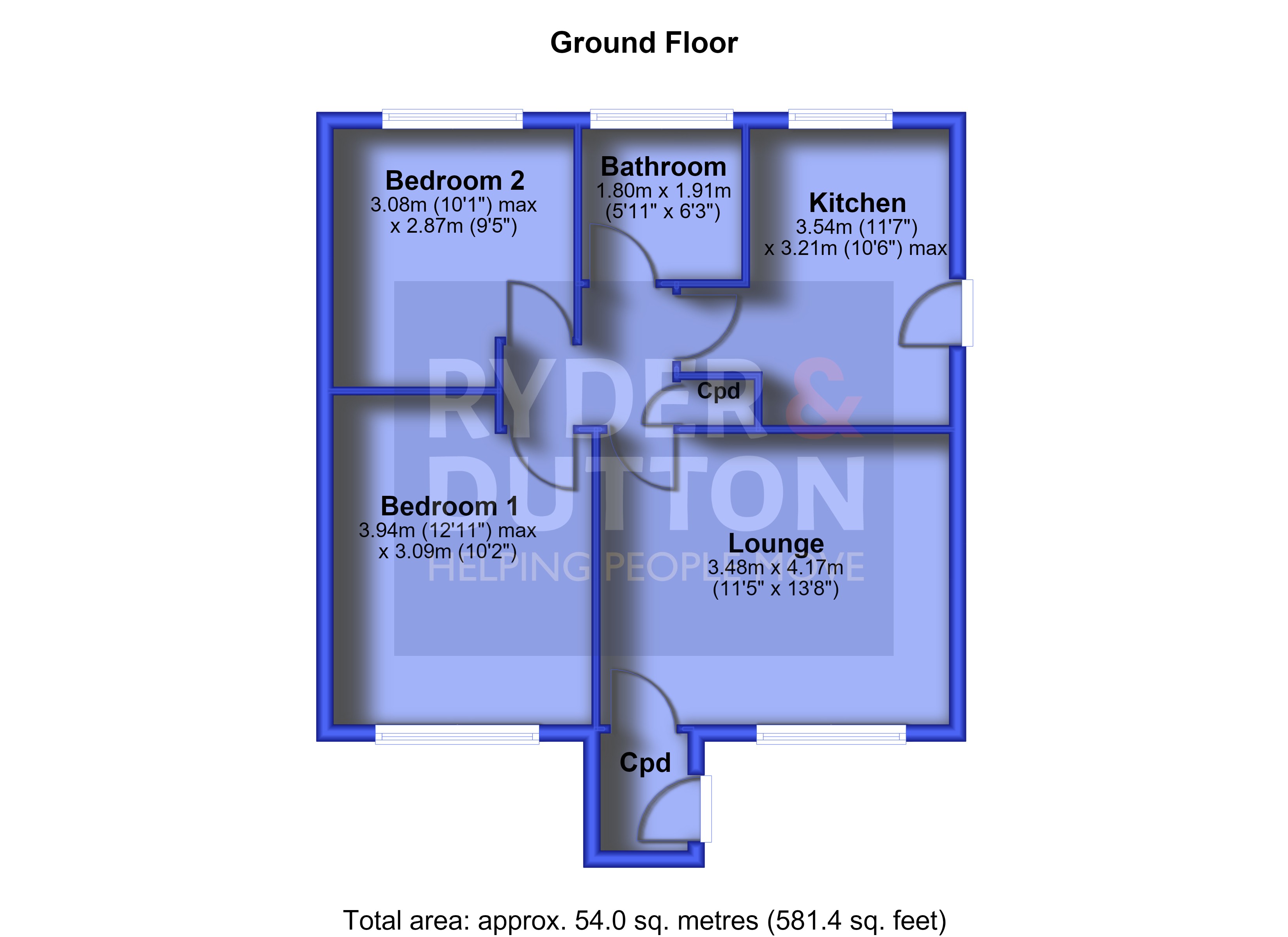 Penthorpe Drive, Oldham floorplan