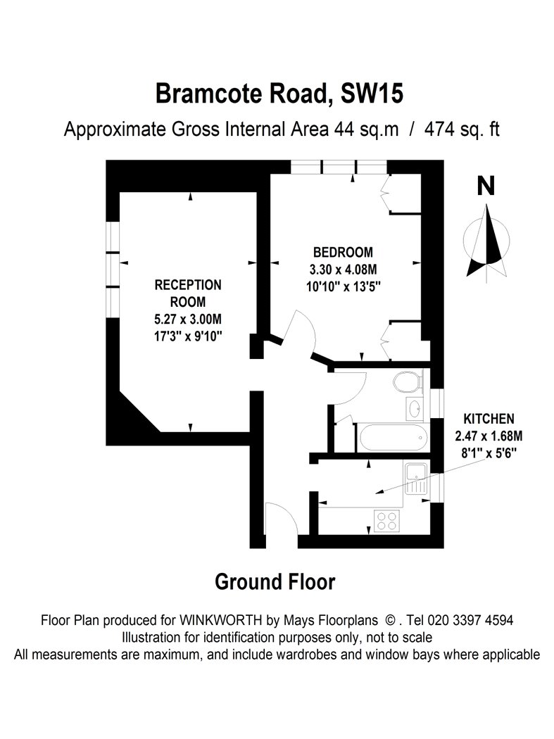 11A, Bramcote Road, London floorplan