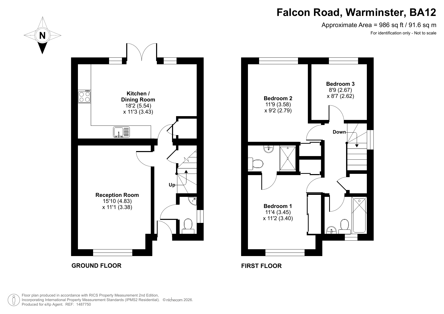 51, Falcon Road, Witlshire floorplan