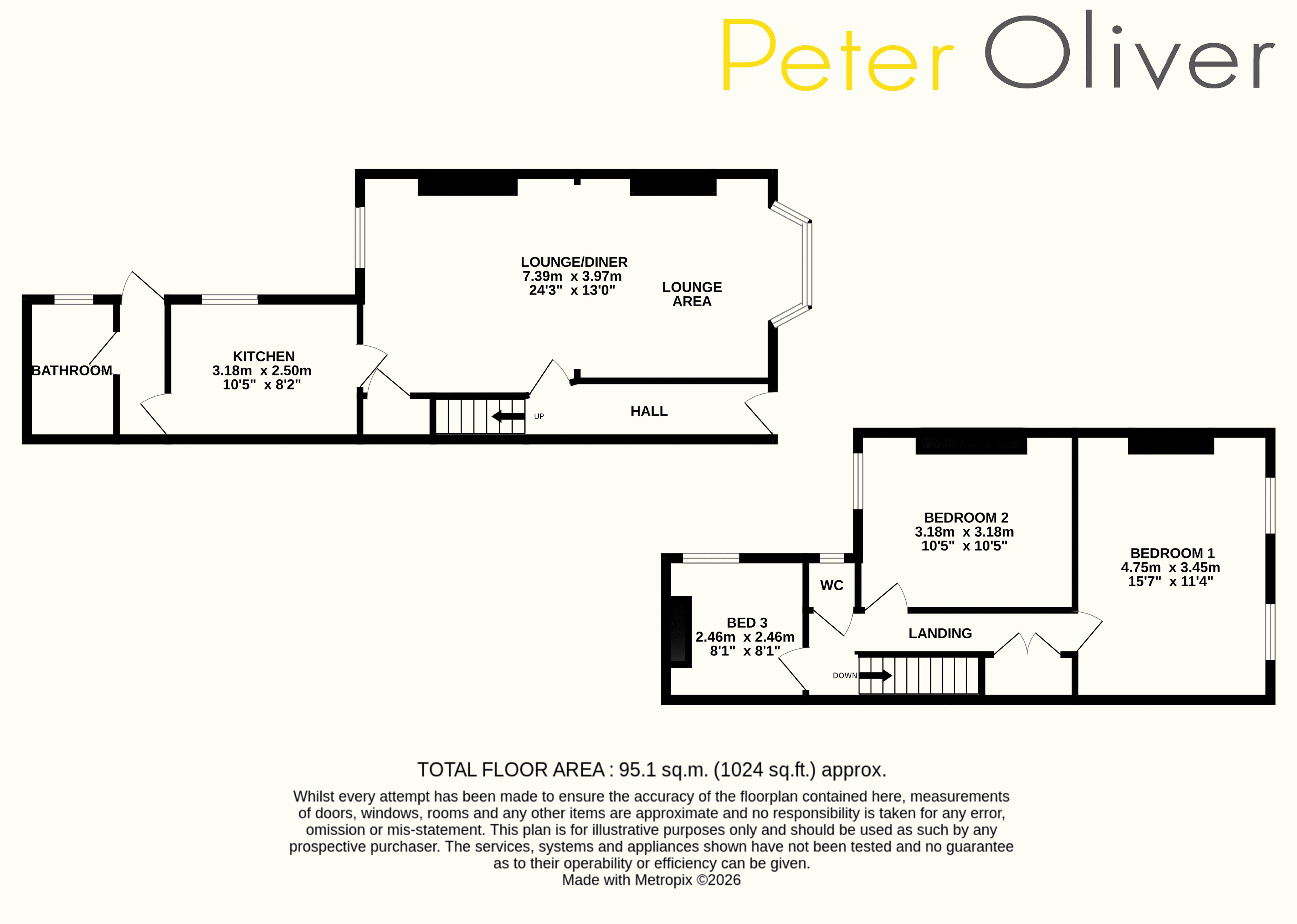 2 Myrtle Villas, South Street, Crowborough floorplan