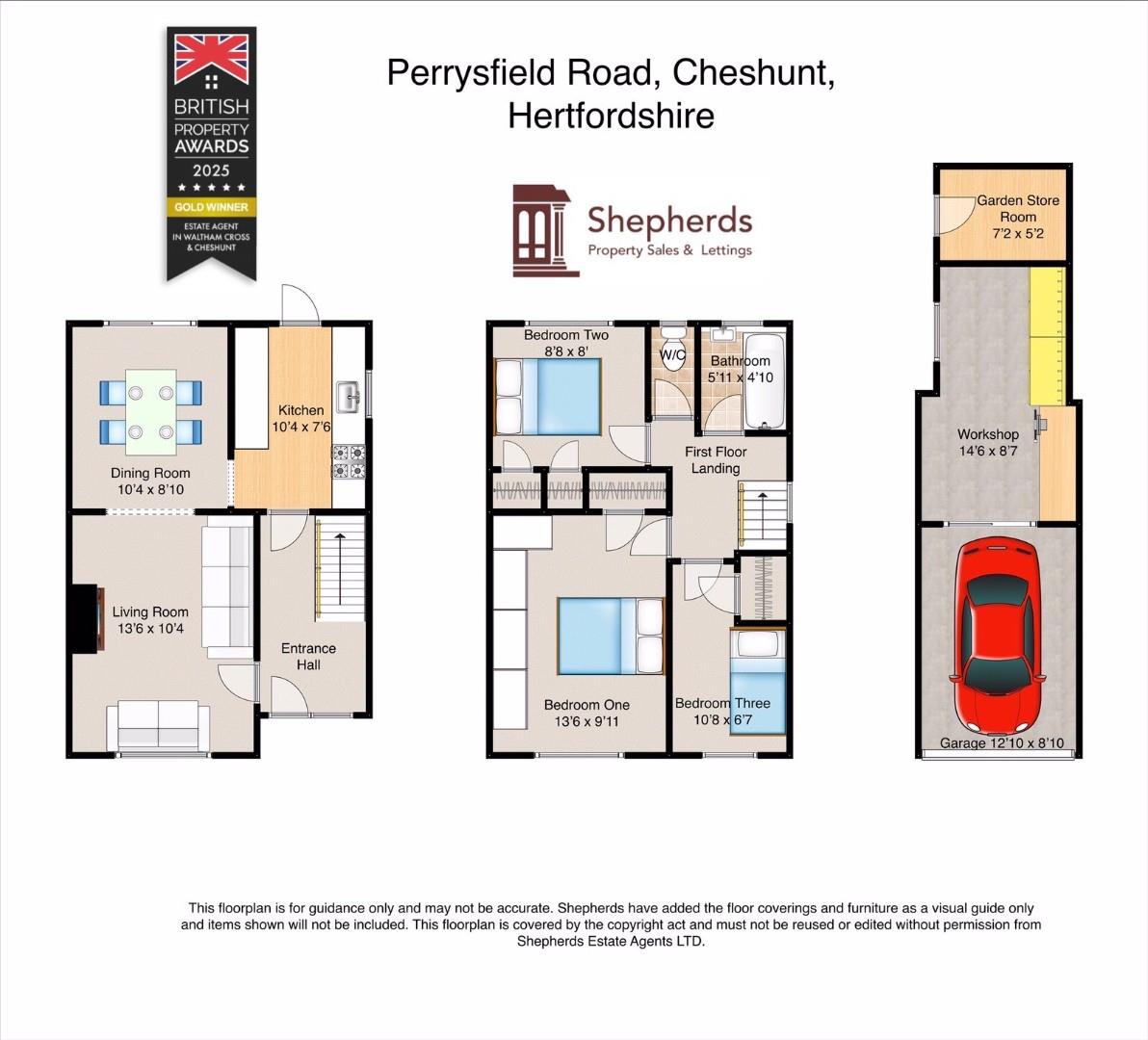19, Perrysfield Road, Cheshunt floorplan