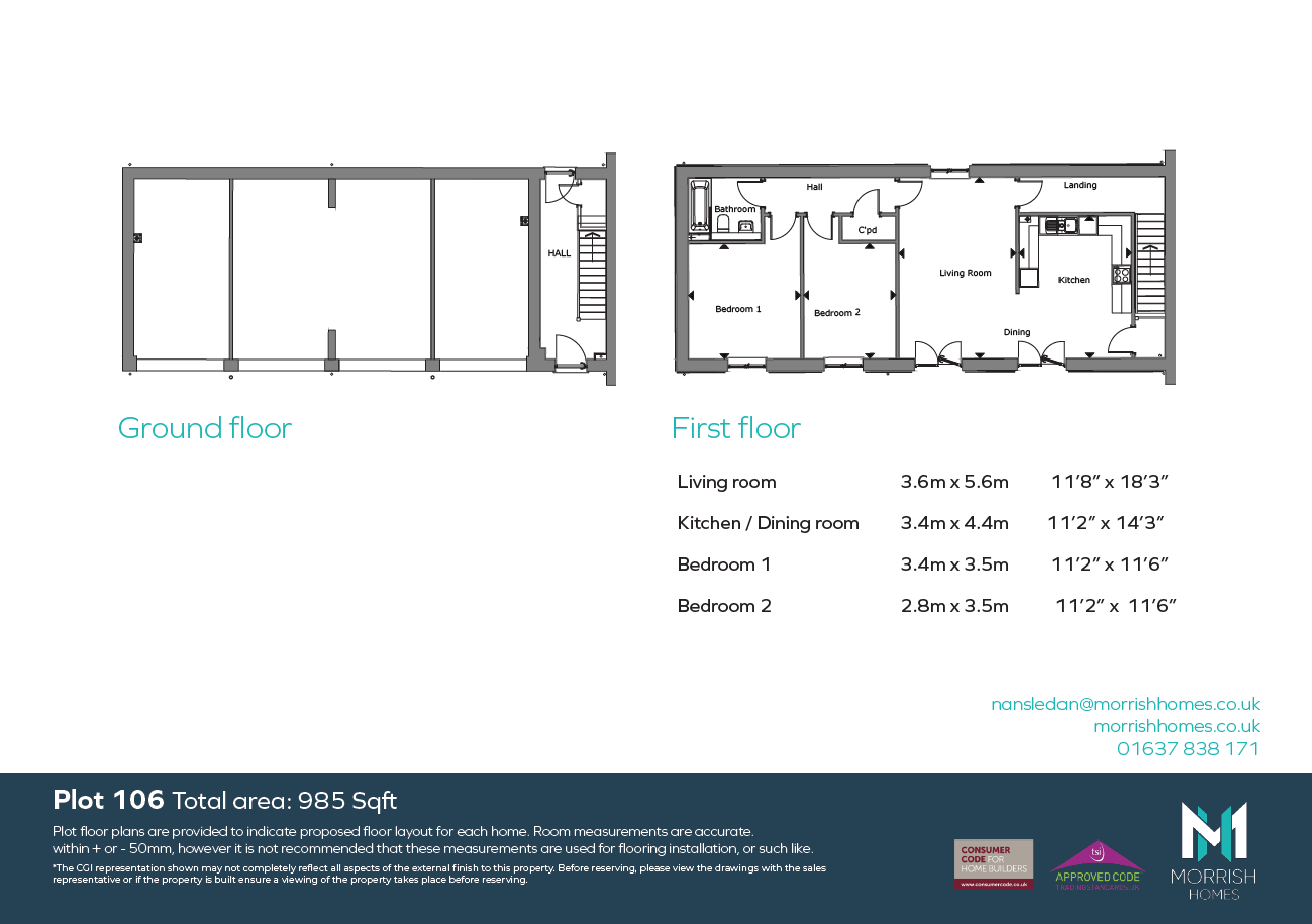 Plot 106, Nansledan,, Quintrell Road, Cornwall floorplan