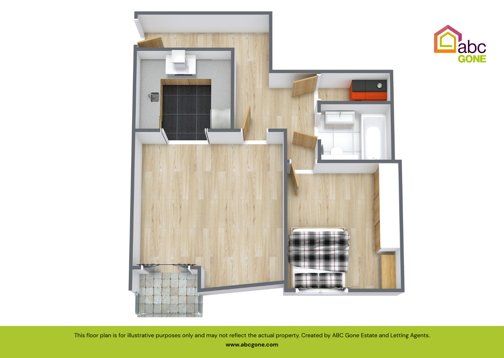 107, Lexicon Apartments, Essex floorplan
