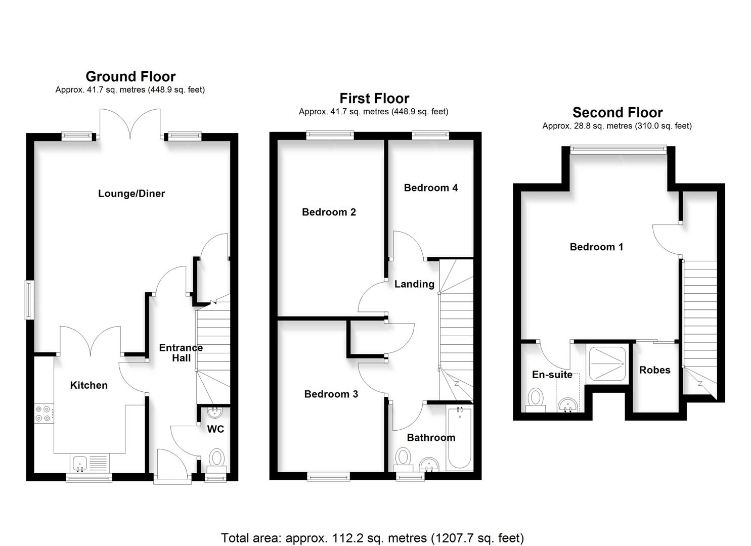 79, Dunnock Close, Knebworth floorplan