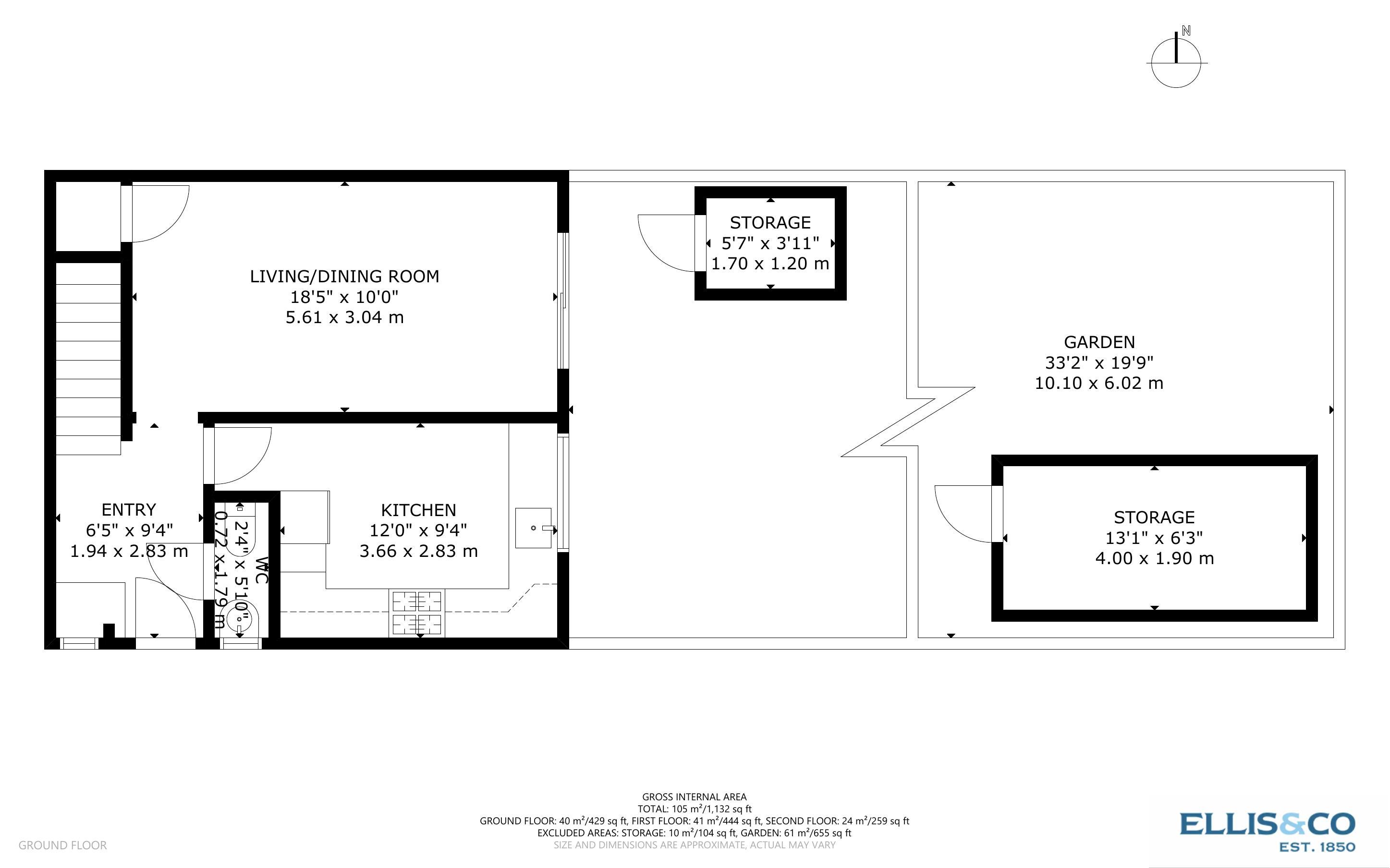 1, Hazeltree Lane, Northolt floorplan