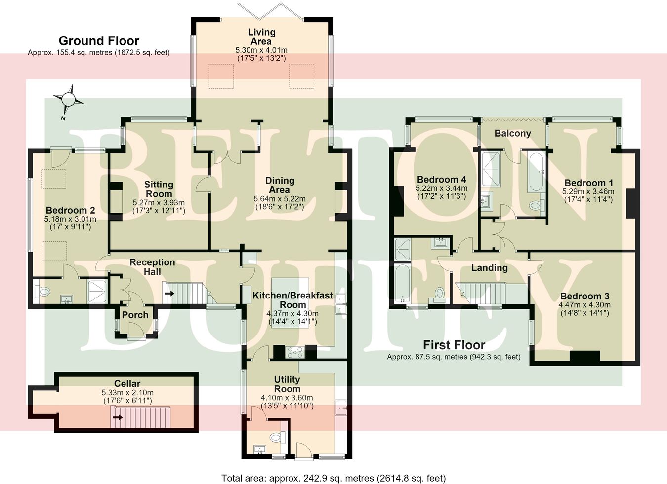 132, Norwich Road, Fakenham floorplan