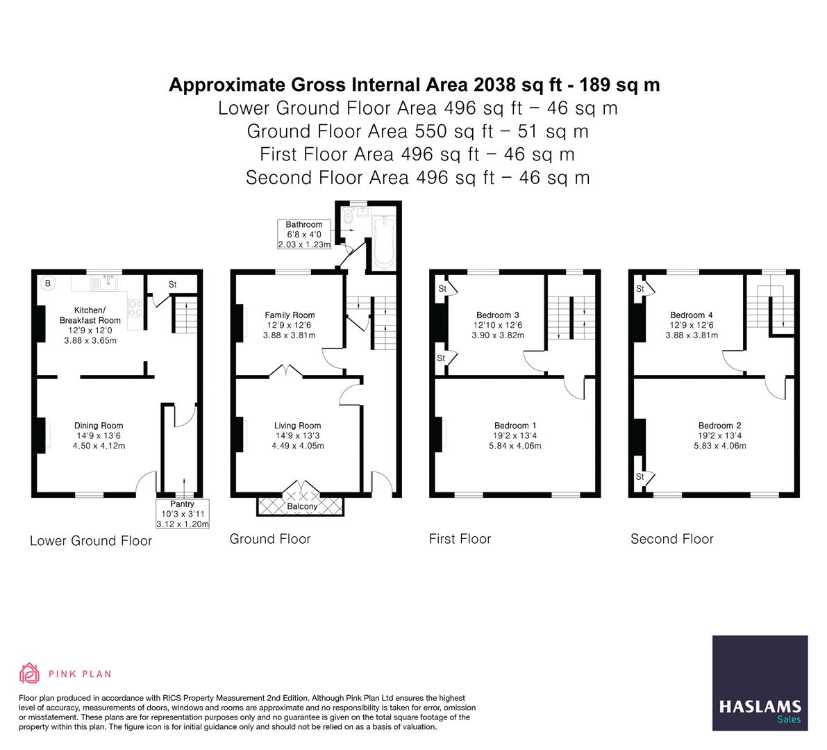 Jesse Terrace, Reading floorplan