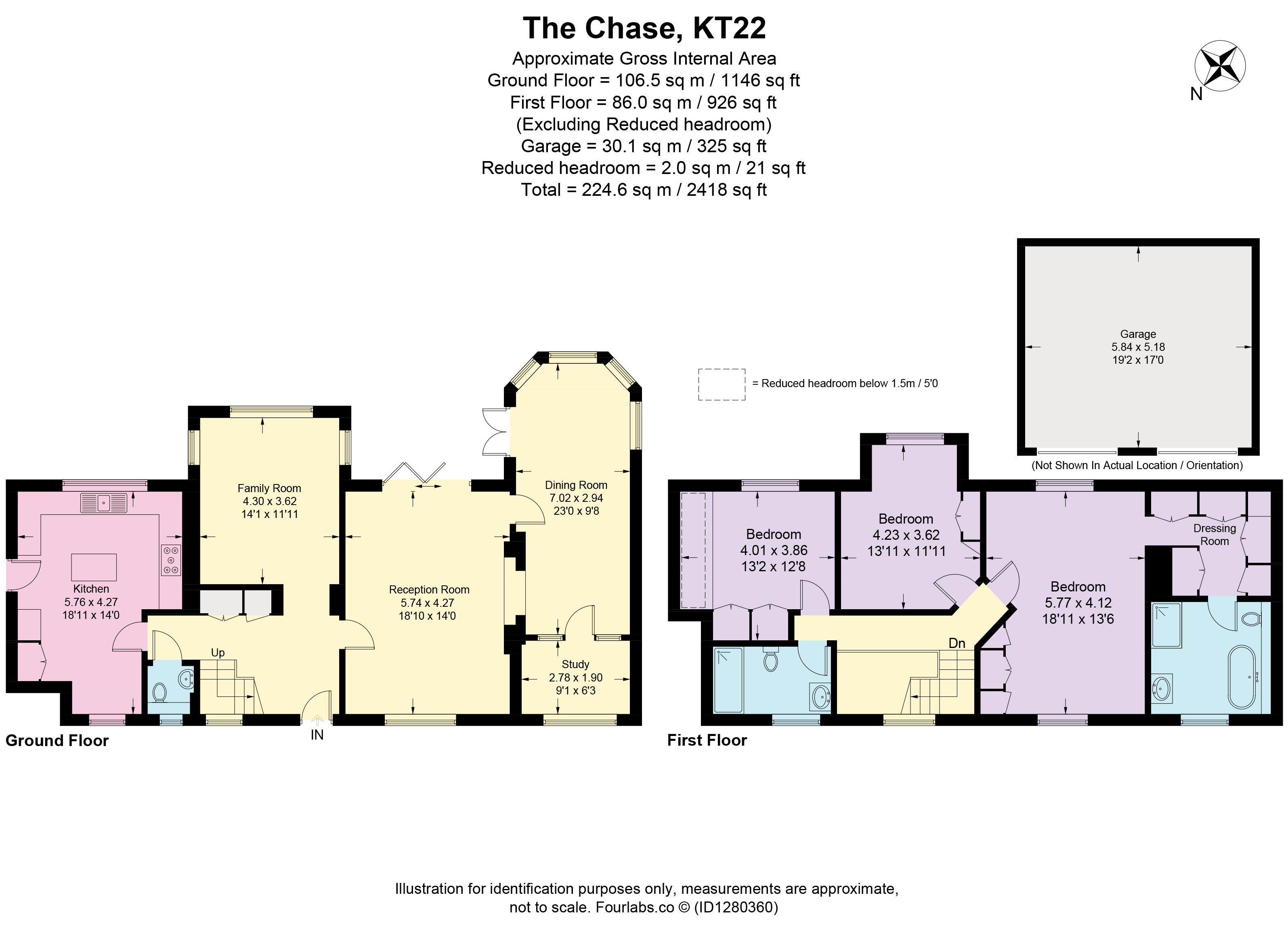 The Chase, Leatherhead floorplan