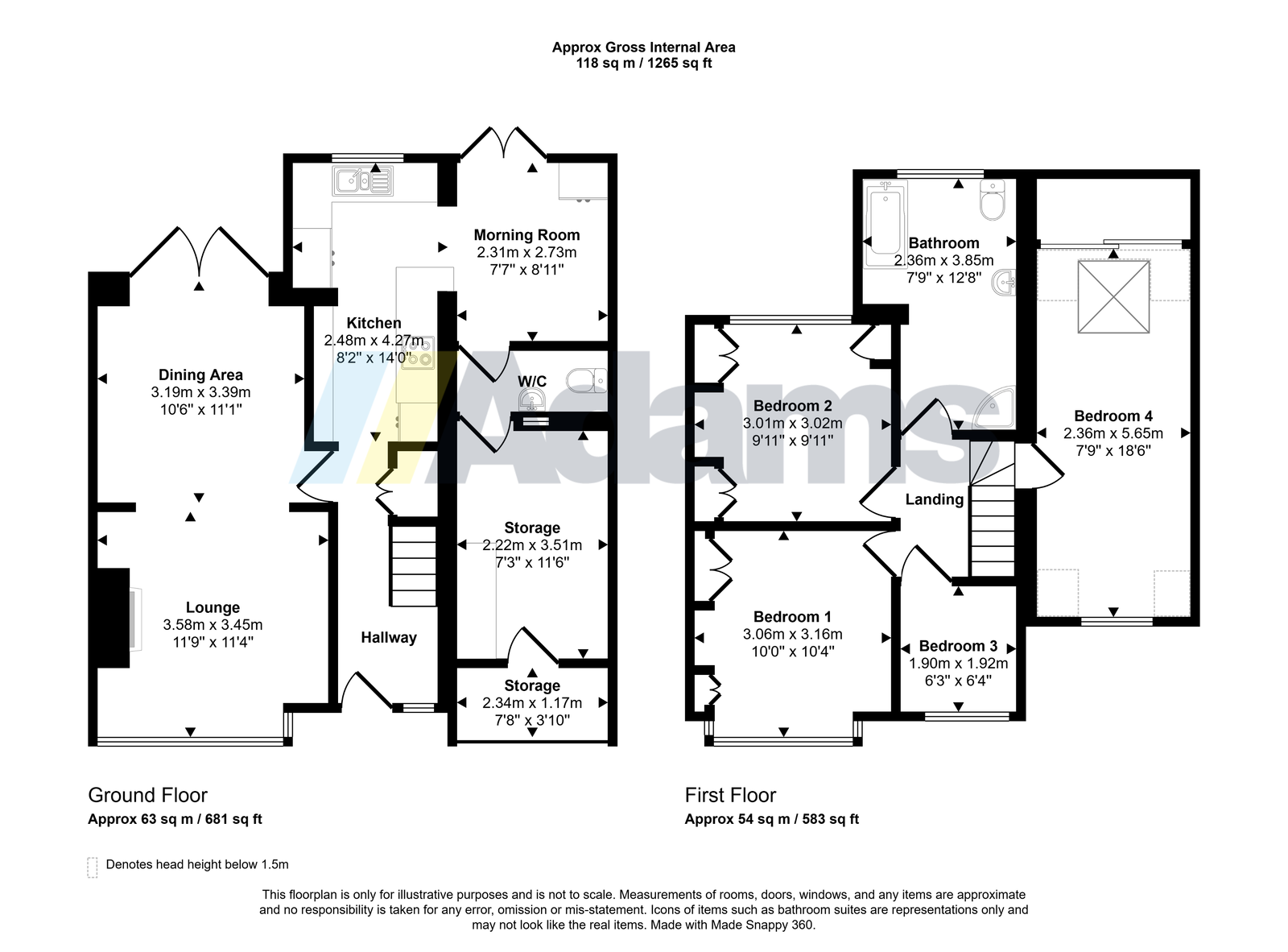 33, Greenfields Avenue, Warrington floorplan