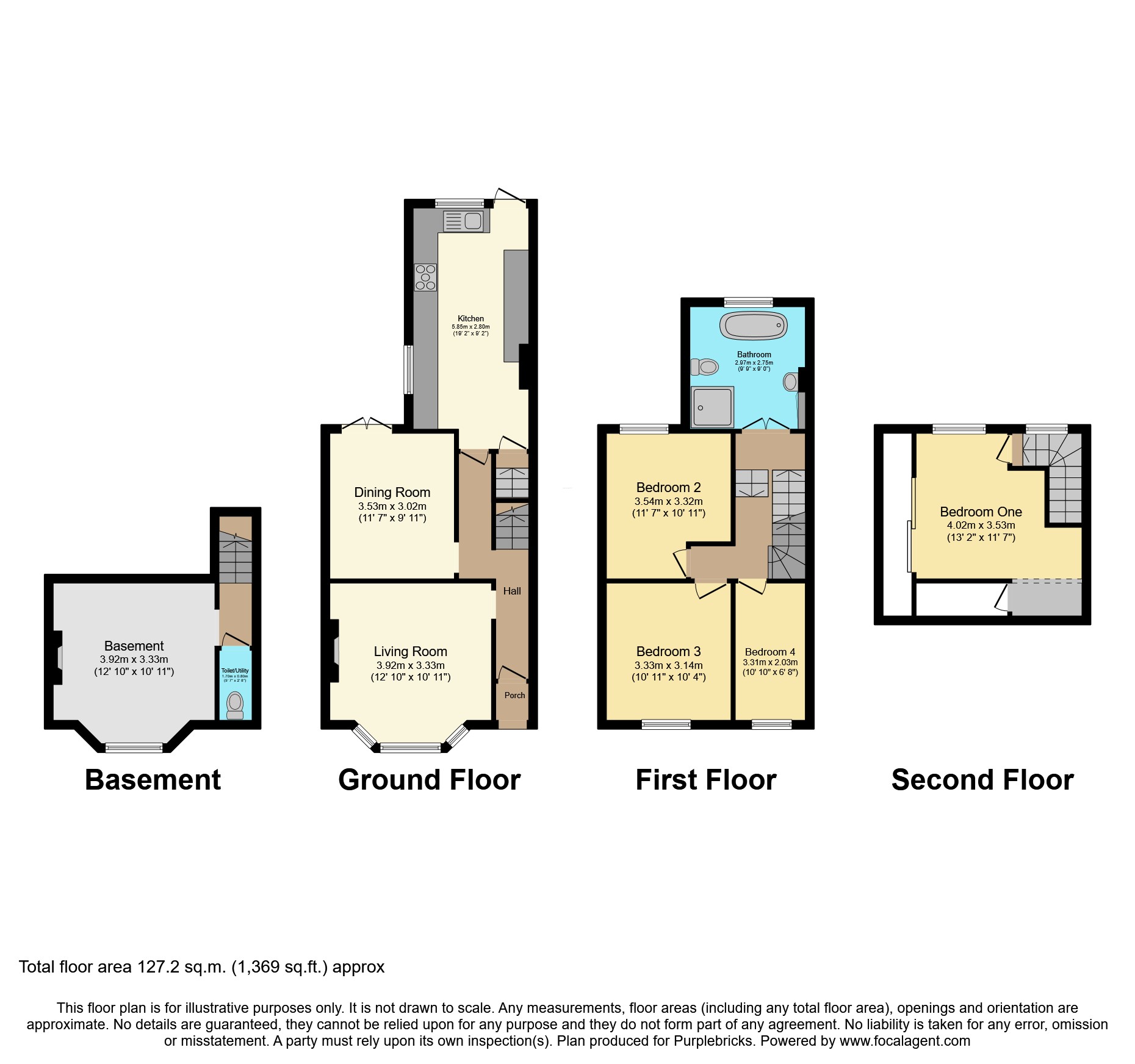 14a, Leighton Road, Cheltenham floorplan