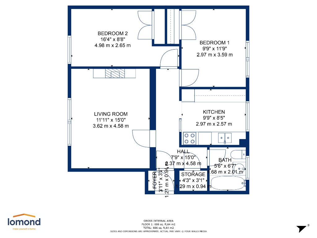 Broomlands Drive, Irvine, North Ayrshire KA12, 2 bedroom flat for sale