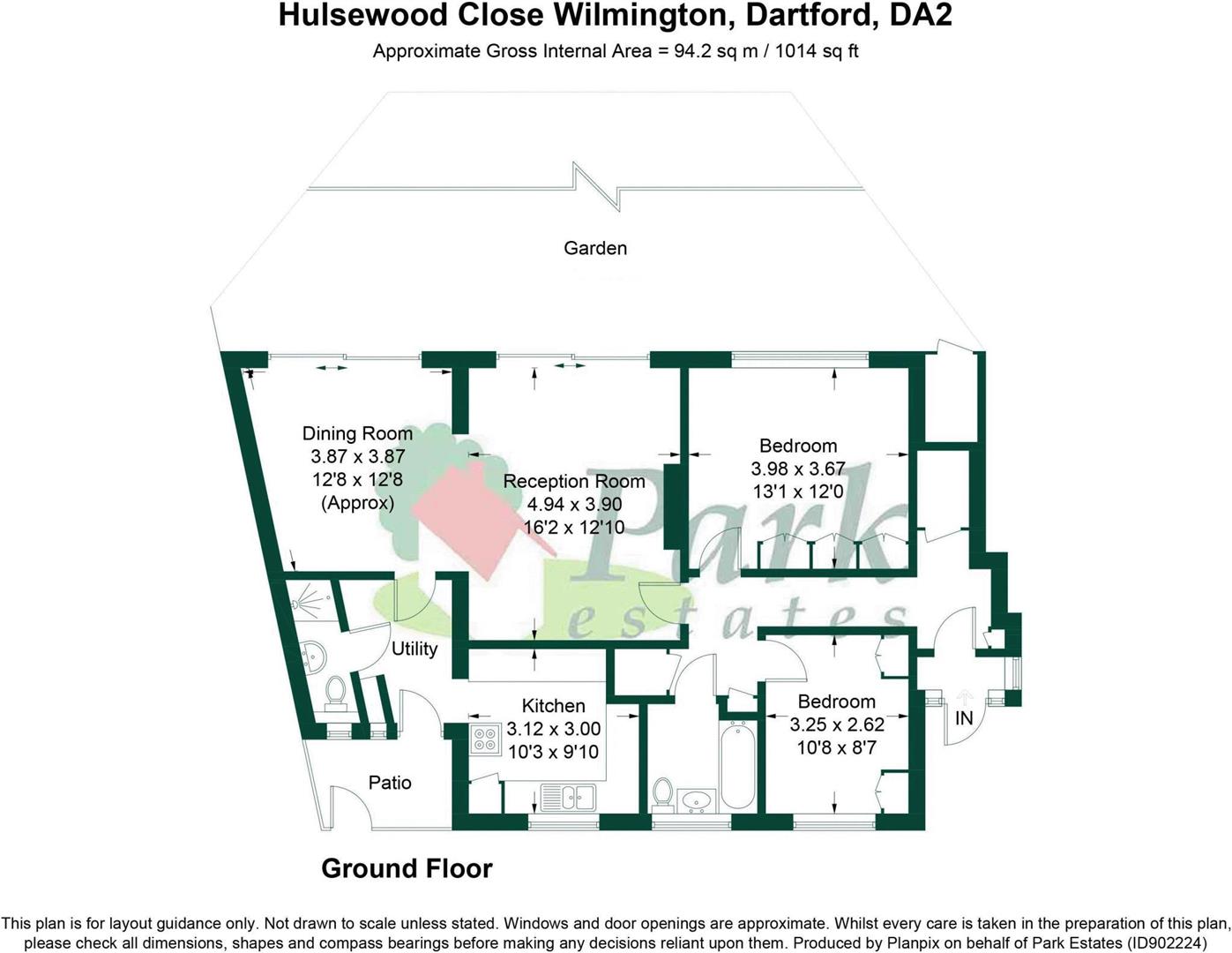 4, Hulsewood Close, Wilmington floorplan