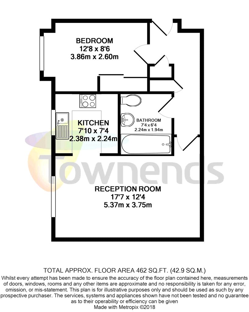 1 Bedrooms Flat for sale in Heathcote Road, Twickenham TW1