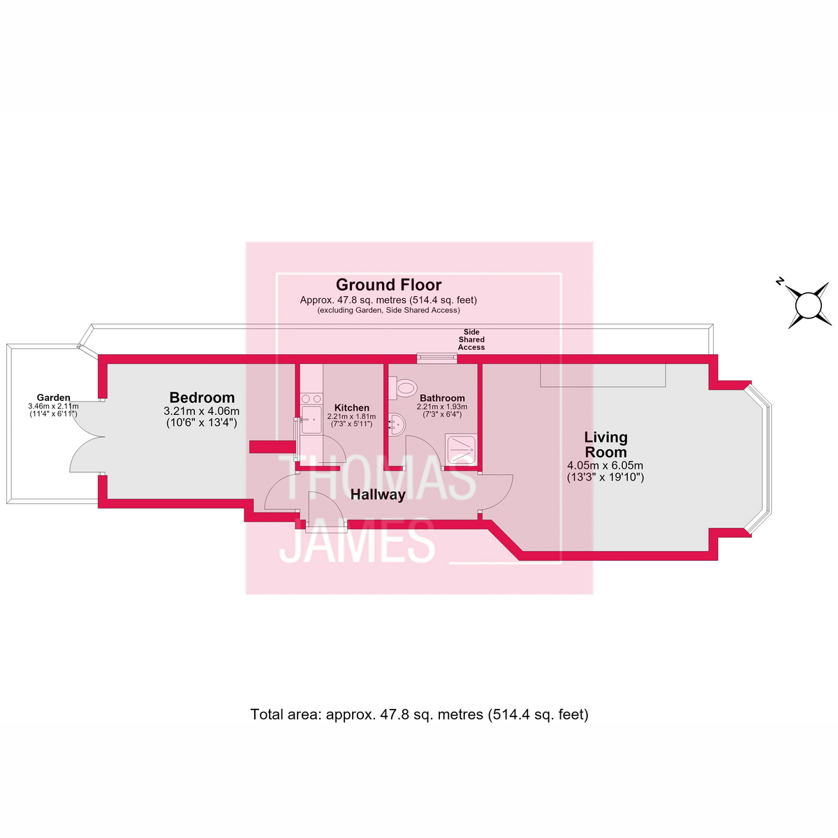 Selborne Road, London floorplan