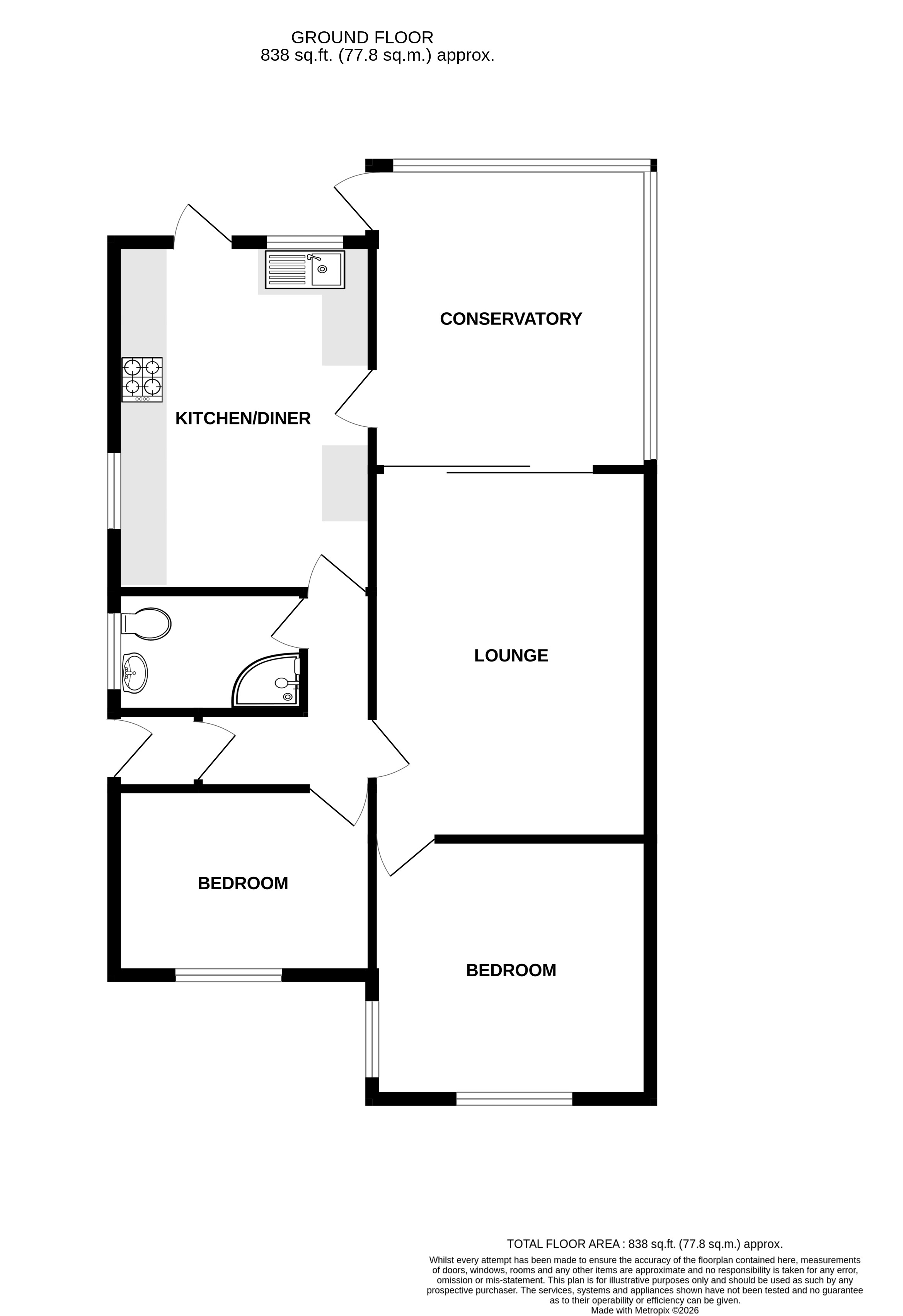 Priory Close, Pevensey Bay floorplan