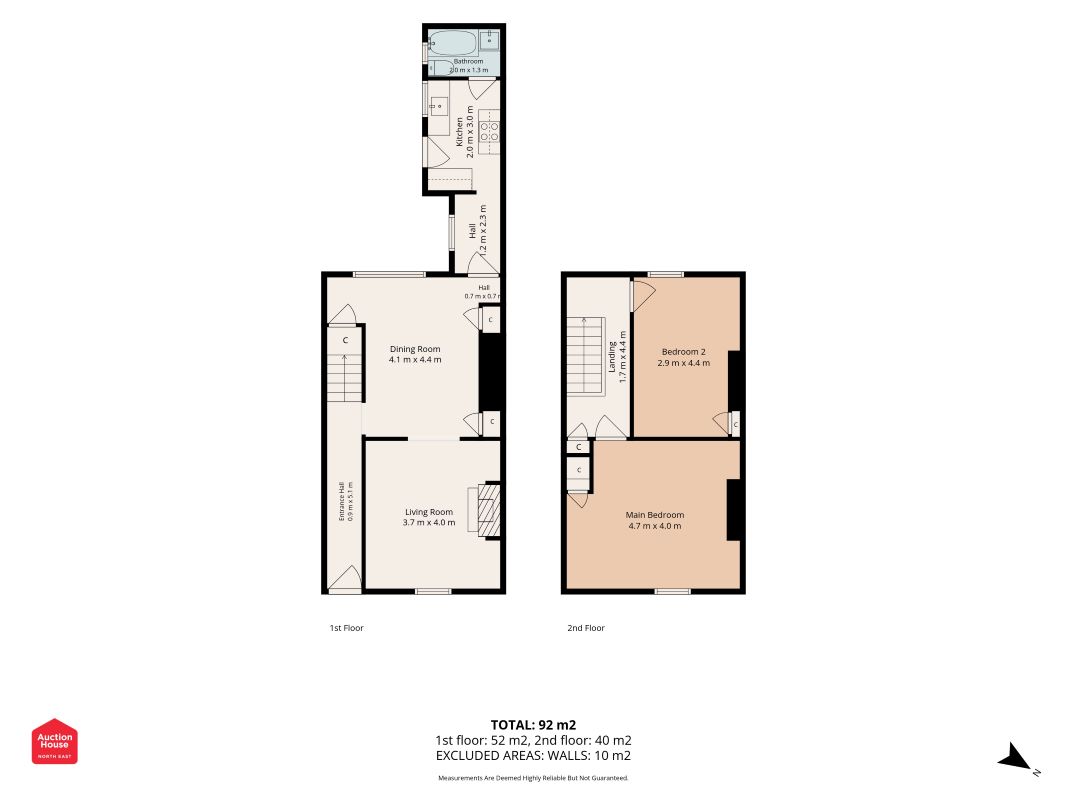 No. 4 Smiths Terrace Easington Lane, Houghton le Spring floorplan