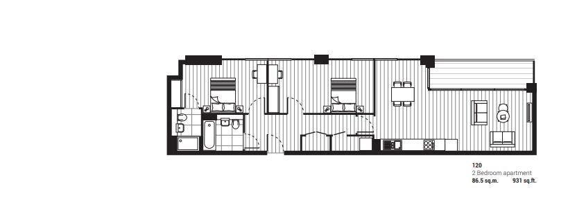 120, Papermill House, Hornchurch floorplan