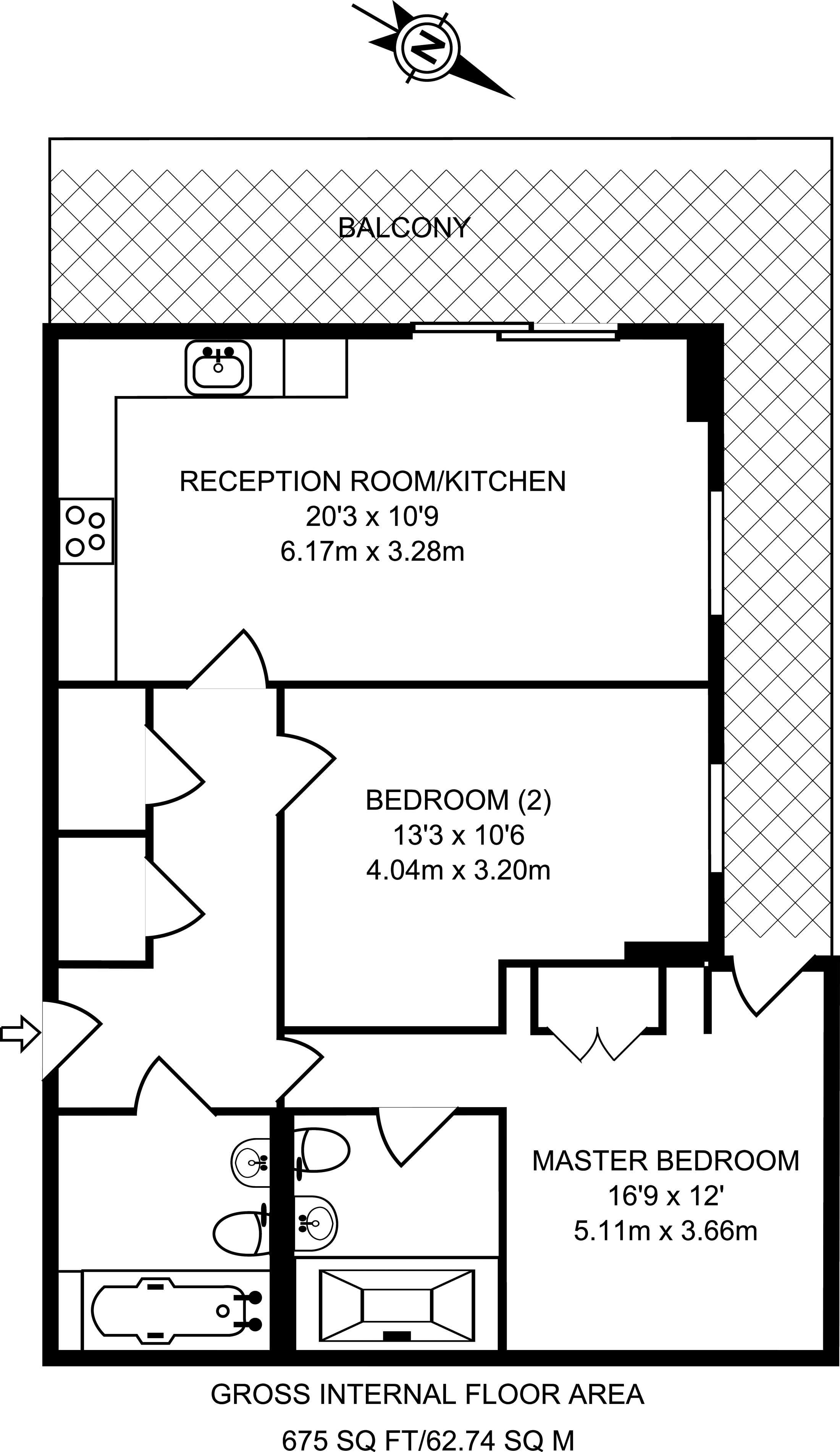 2 Bedrooms Flat to rent in Western Gateway, Royal Docks E16