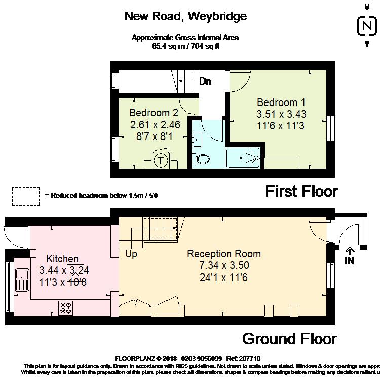 2 Bedrooms Cottage to rent in New Road, Weybridge KT13