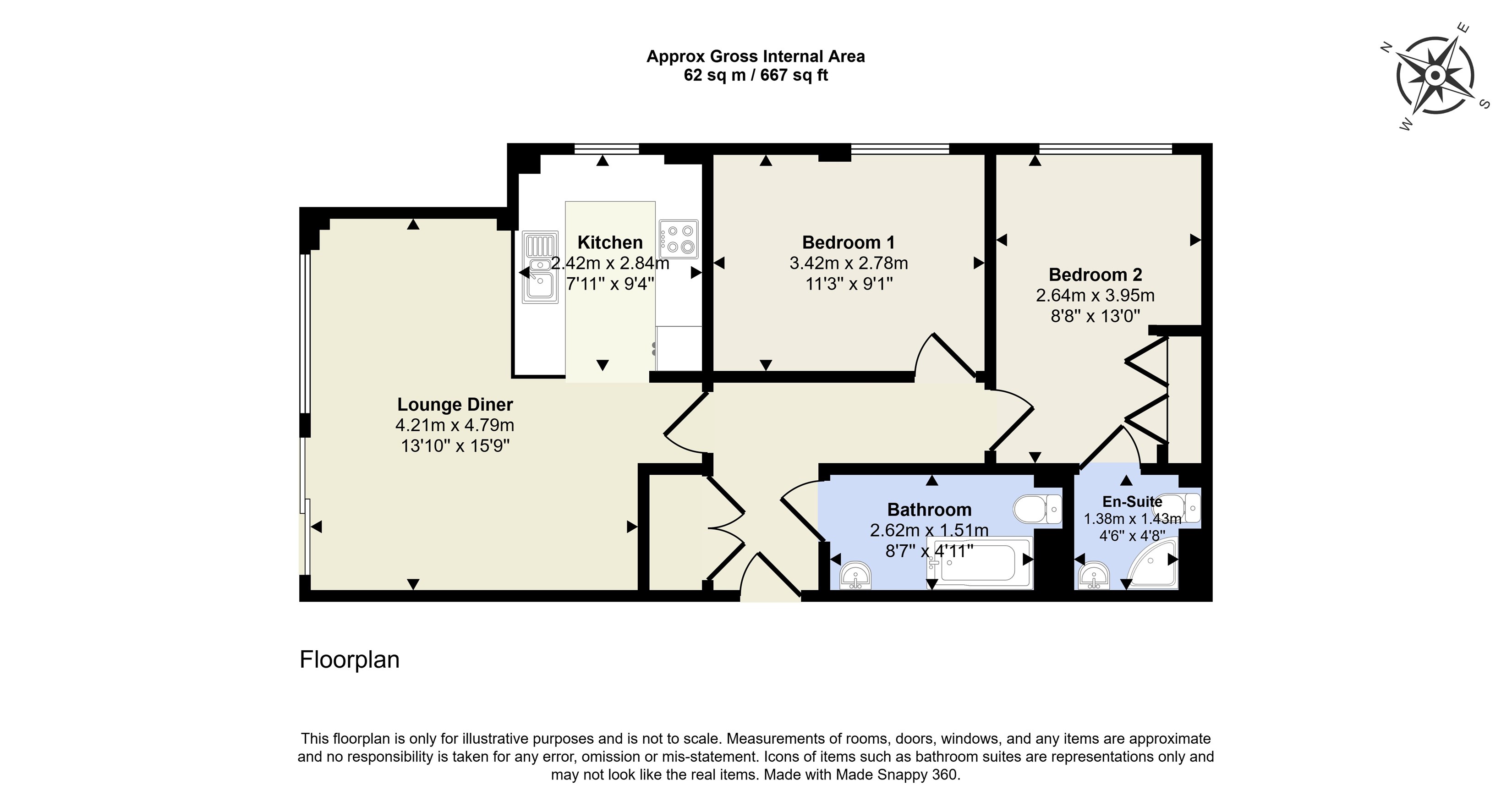 6, Hooton House, Church Street, Beeston floorplan