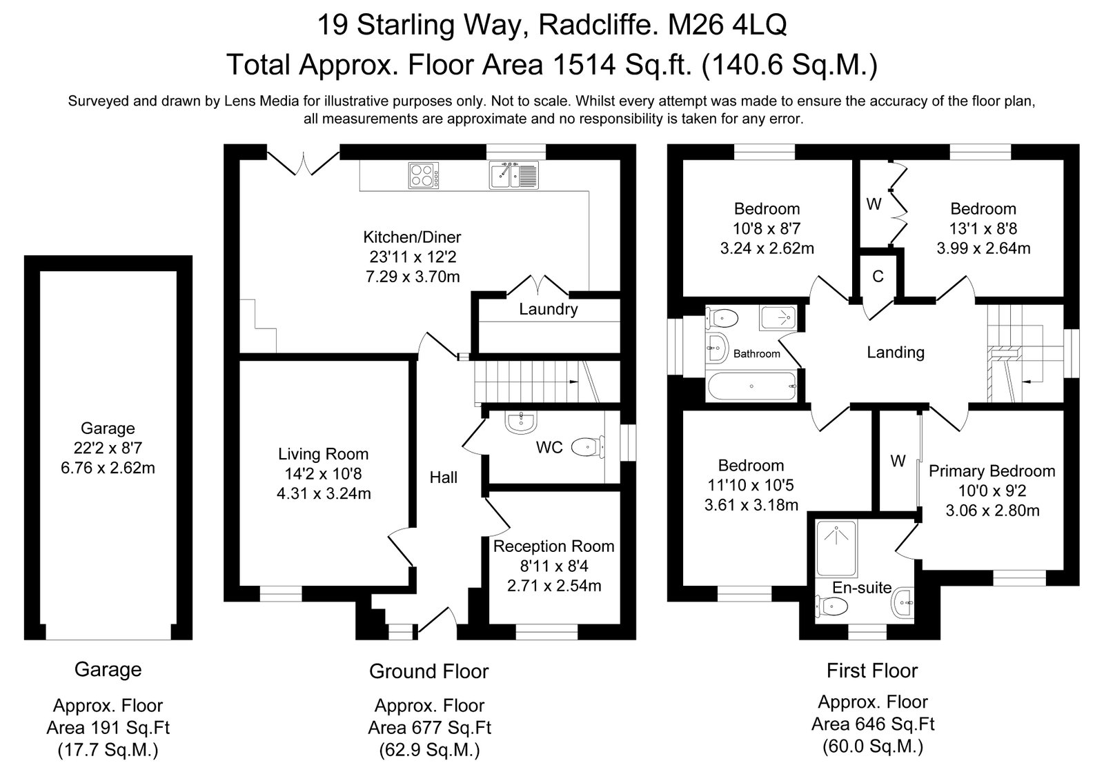 19, Starling Way, Manchester floorplan