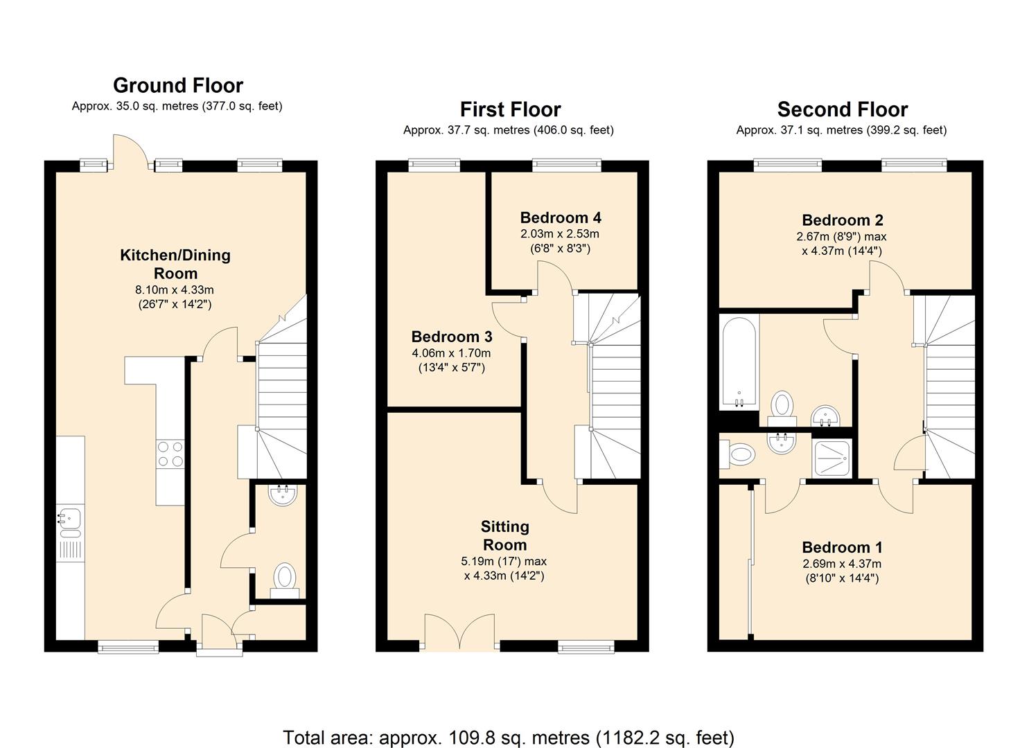 4 Bedrooms End terrace house for sale in Mazurek Way, Haydon End, Swindon SN25