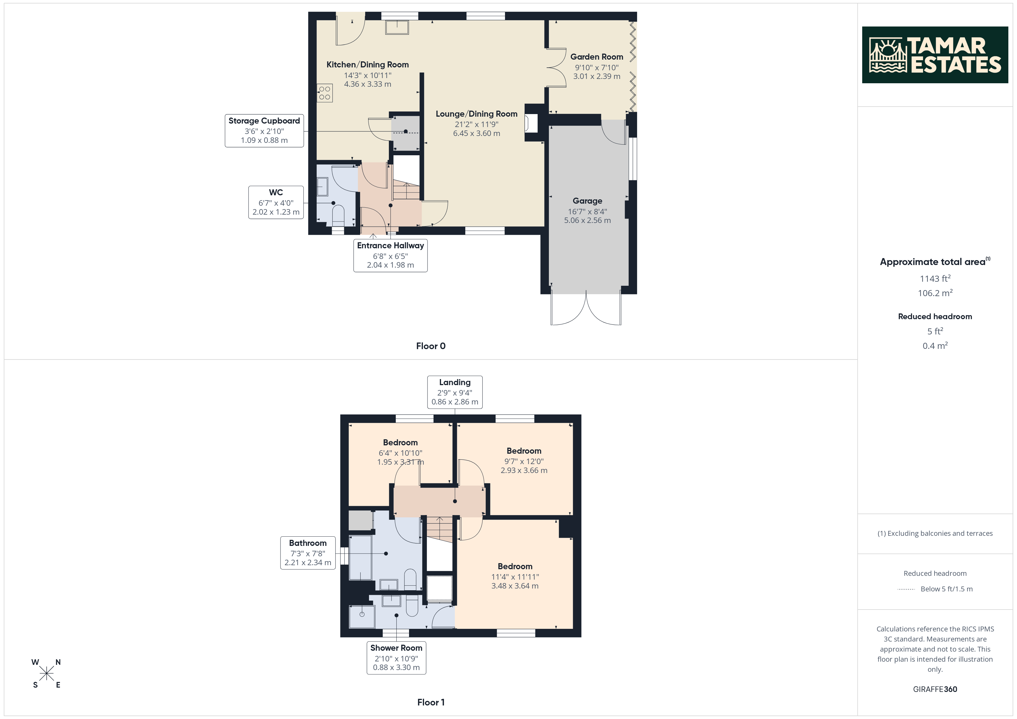 1, Knights Court, Okehampton floorplan