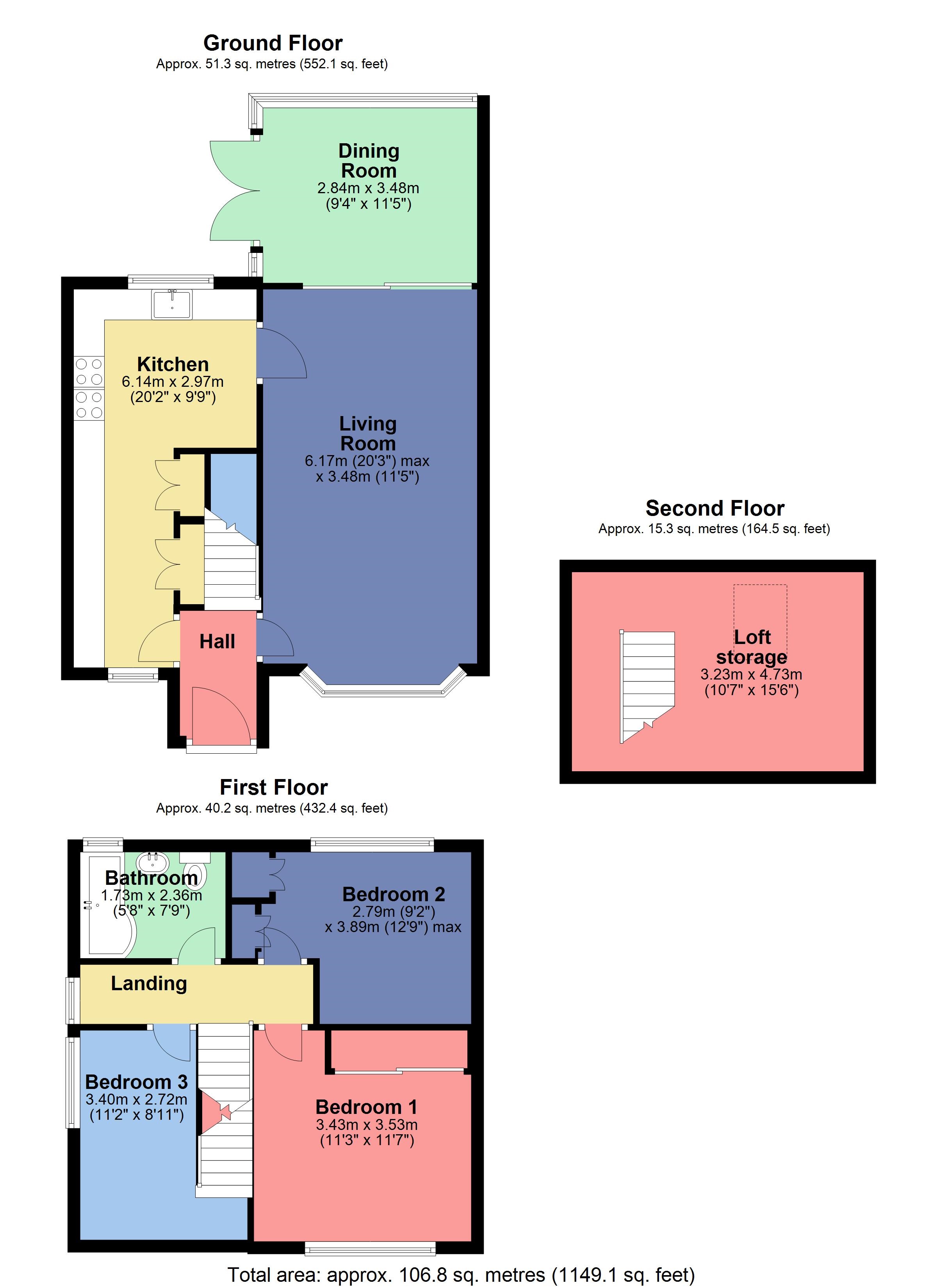 3 Bedrooms End terrace house for sale in Furlongs, Hemel Hempstead, Hertfordshire HP1