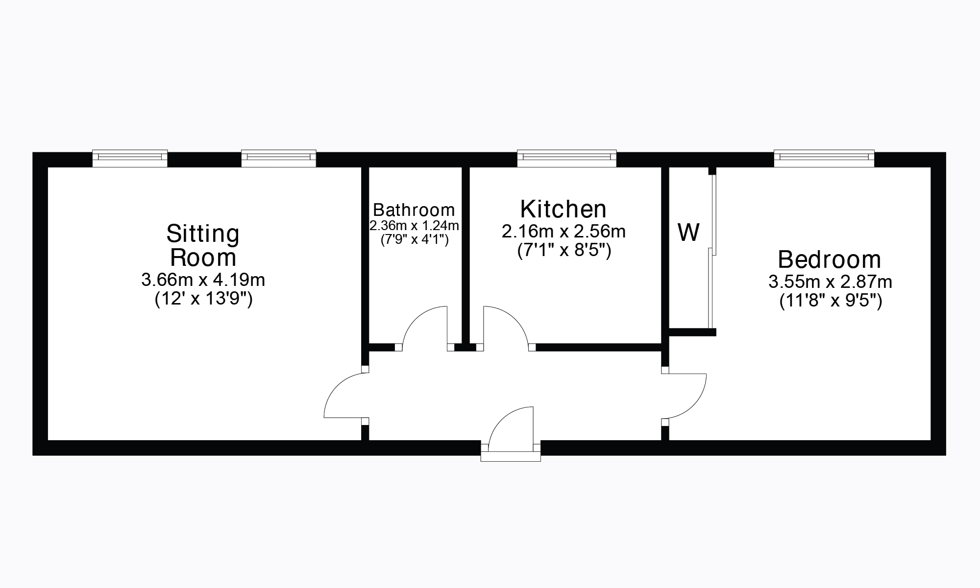 East Bridge Street, Falkirk, Stirlingshire FK1, 1 bedroom flat for sale