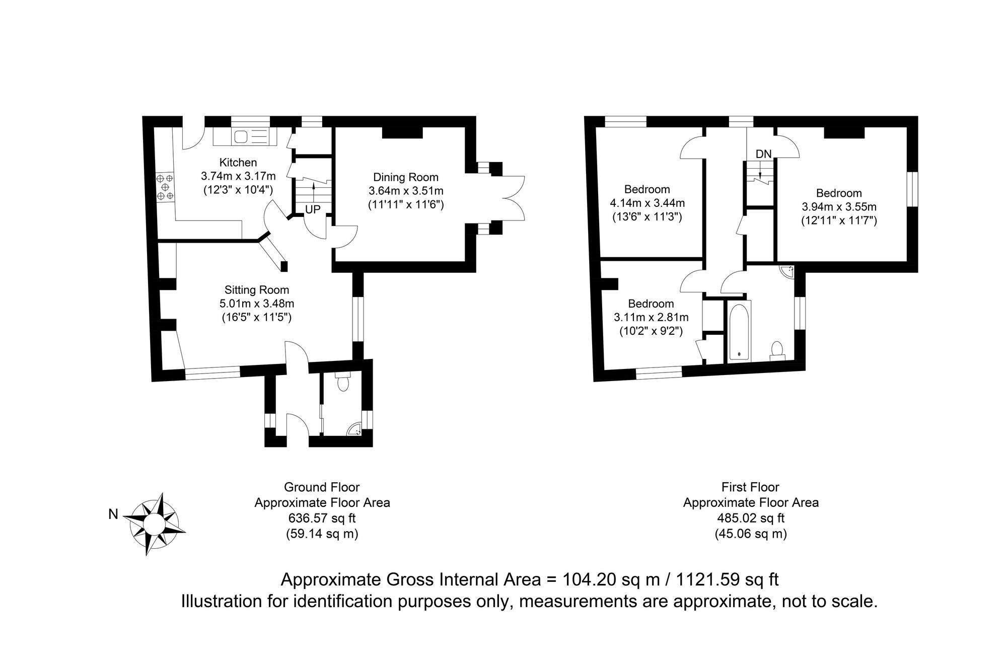 2 The Chestnuts Lewes Road, Lewes floorplan