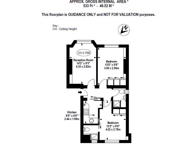 48 Elm Park Mansions, Park Walk, London floorplan