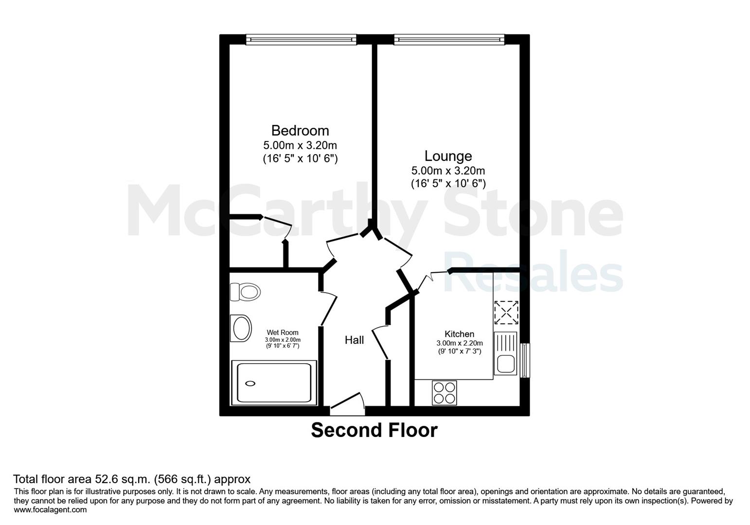 47 Brunlees Court, 19-23 Cambridge Road, Southport floorplan
