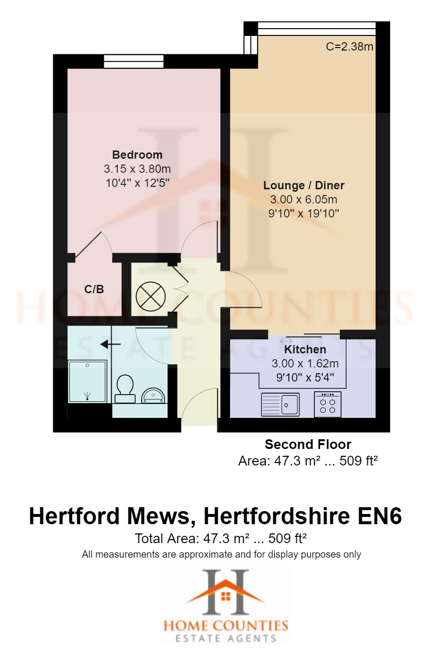 Hertford Mews, Billy Lows Lane, Potters Bar floorplan