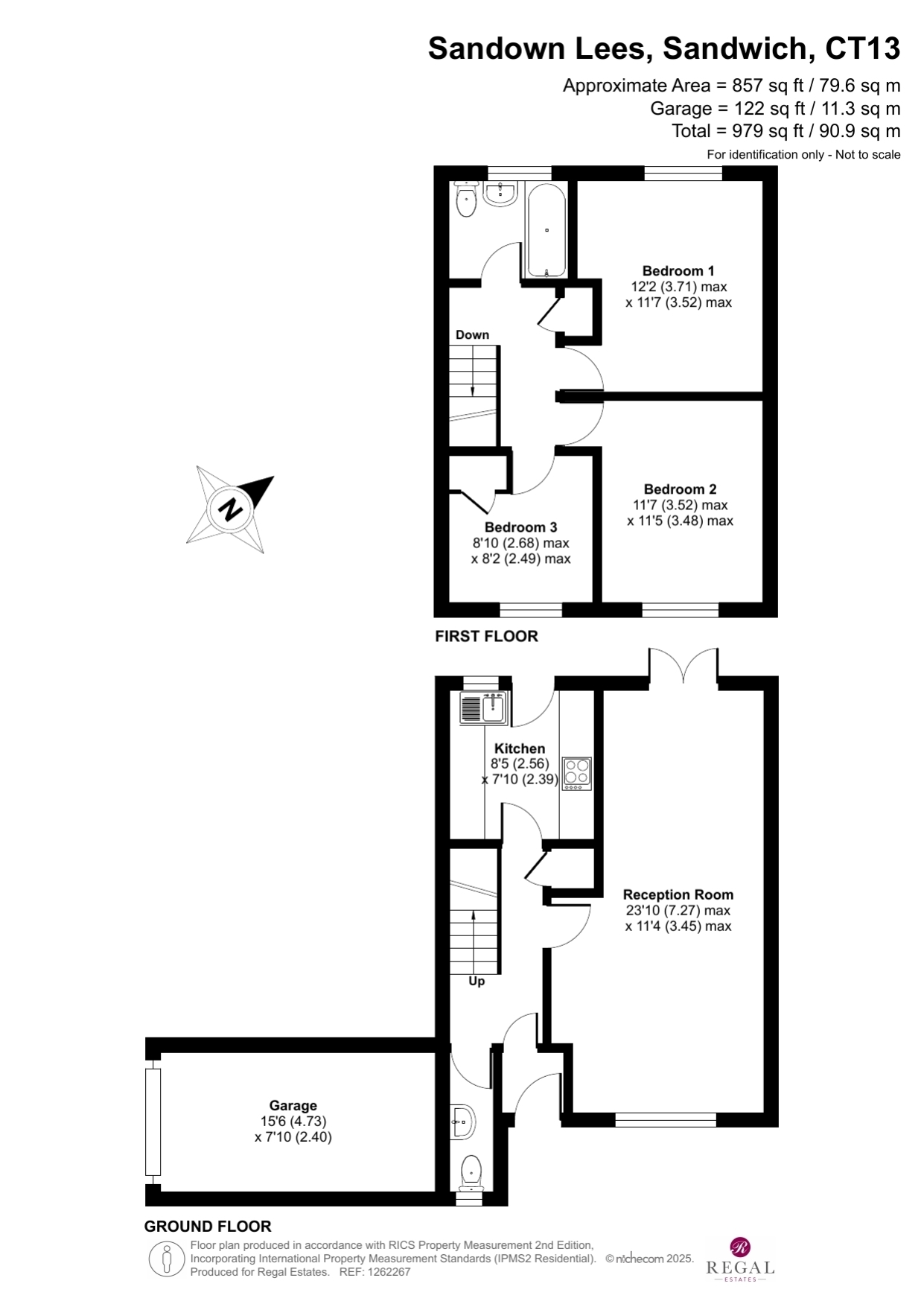 36 Sandown Lees, Sandwich floorplan