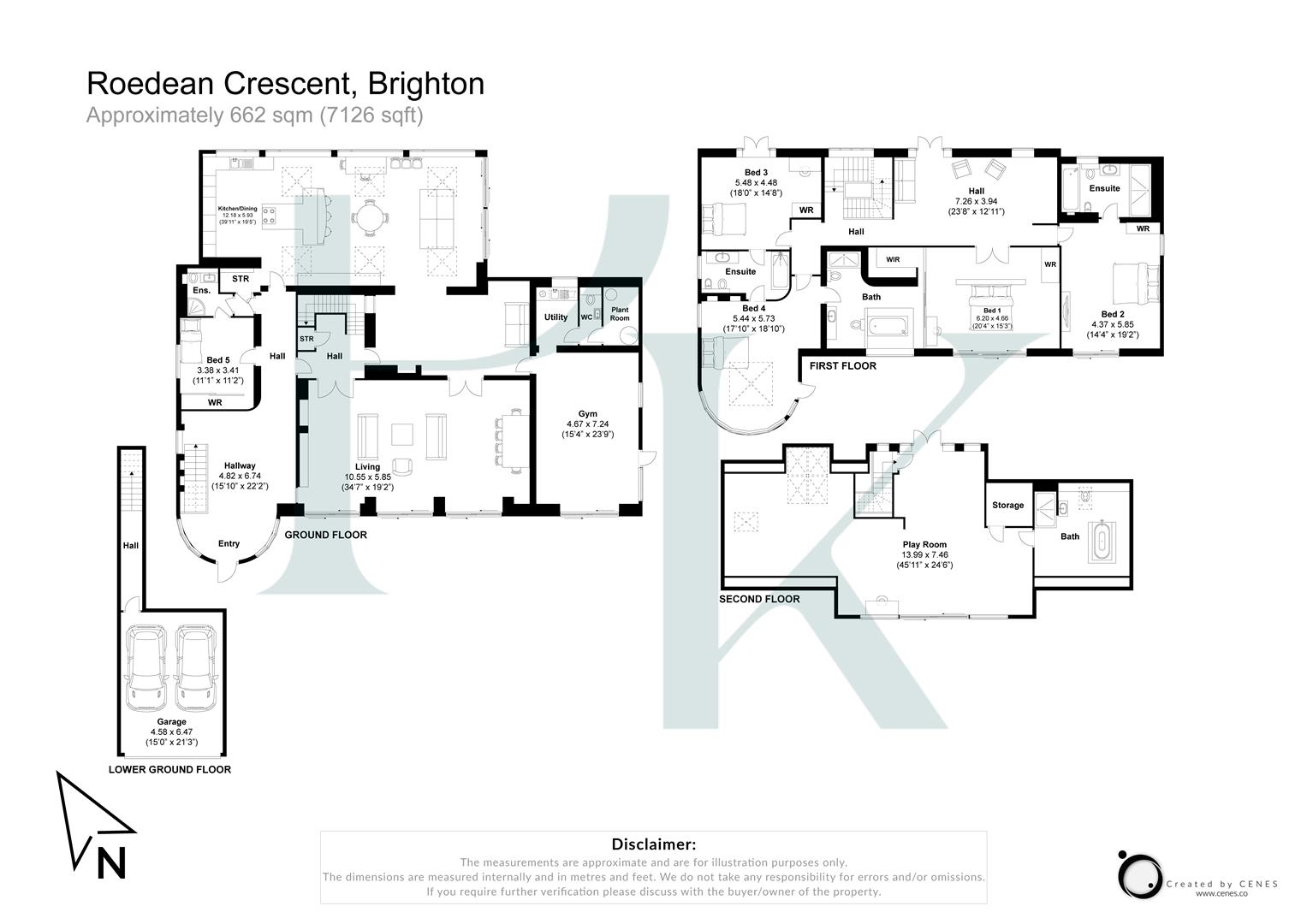 23, Roedean Crescent, Brighton floorplan