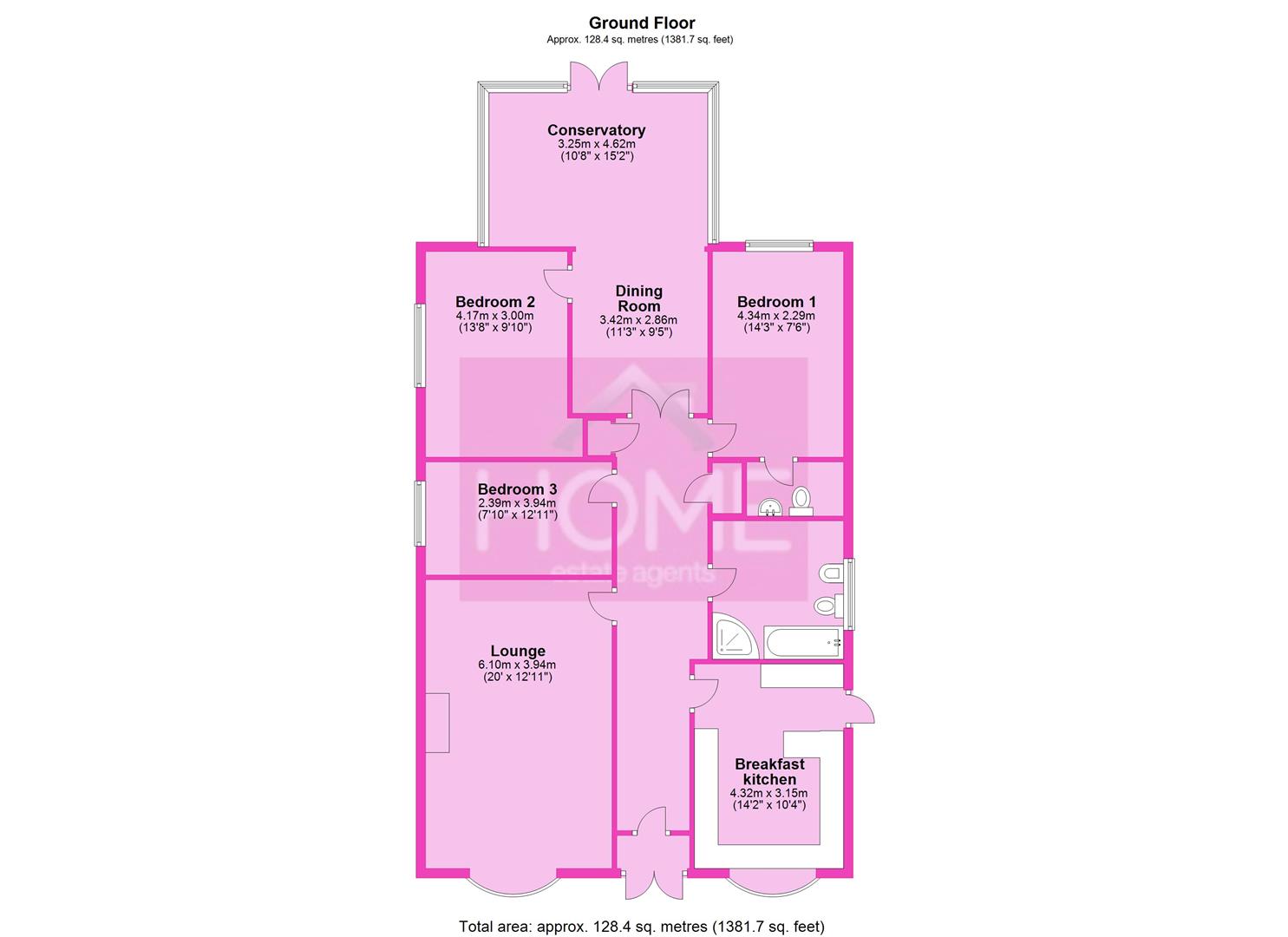 Davyhulme Road, Urmston, Manchester M41, 3 bedroom detached bungalow
