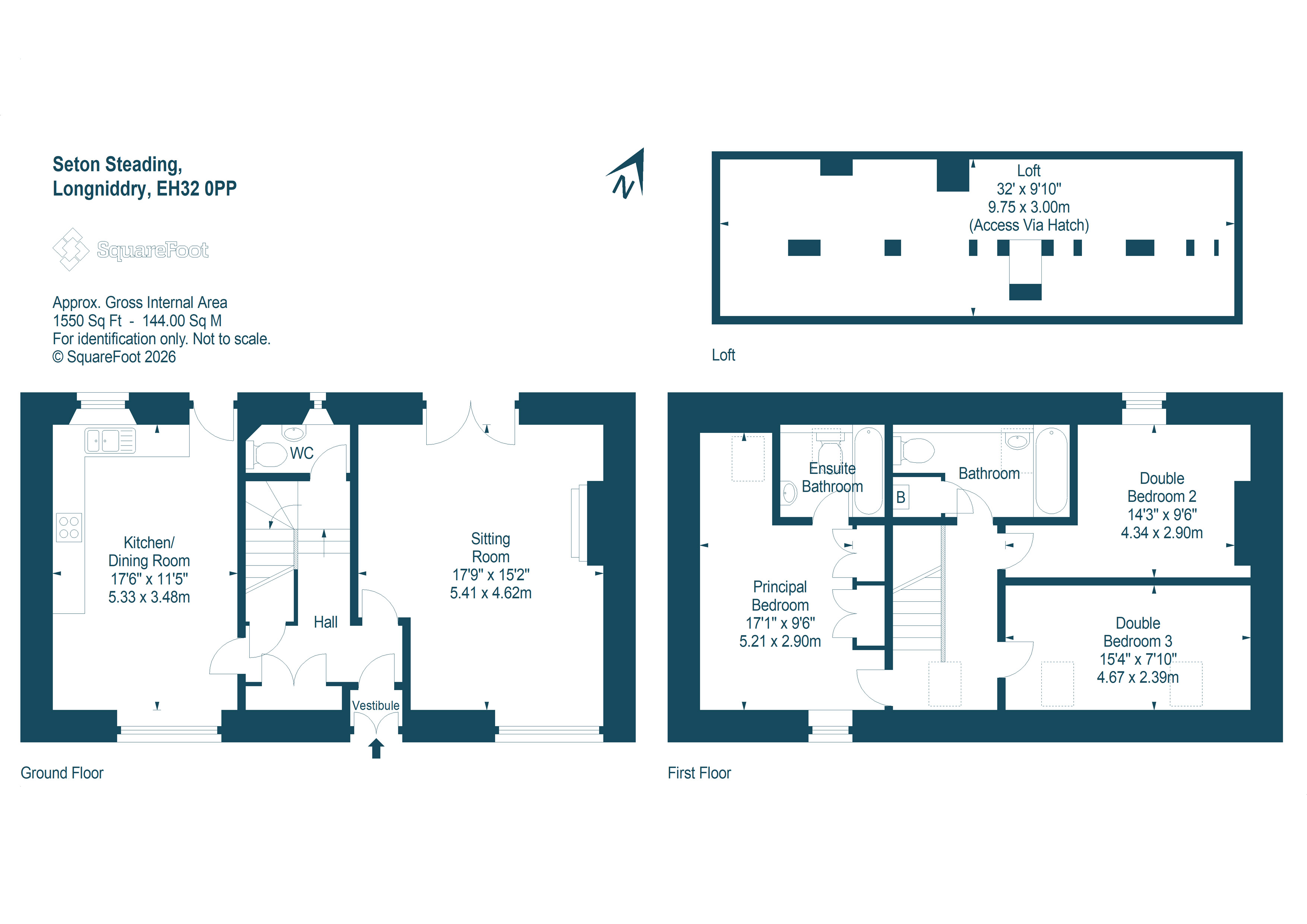 3, Seton Steading, Longniddry floorplan
