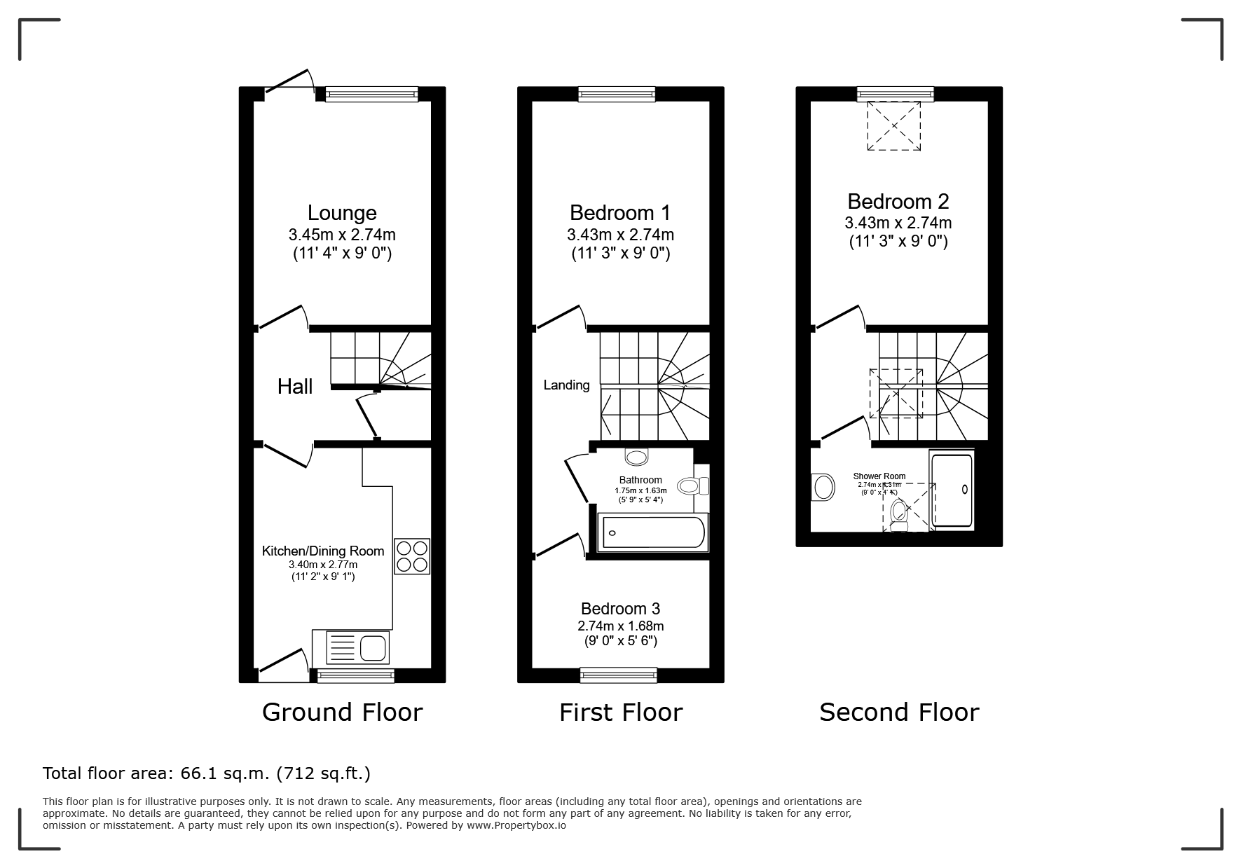 6, The Old Bakery, Crown Street, Seahouses floorplan