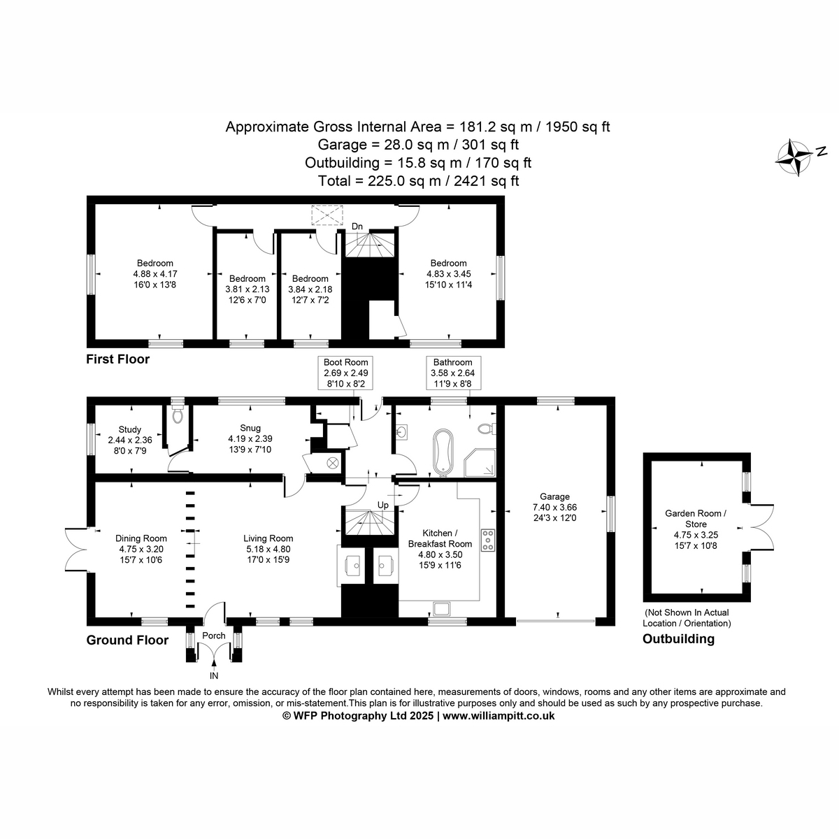 Ye Olde Chequers Cottage, Chequers Lane, Diss floorplan