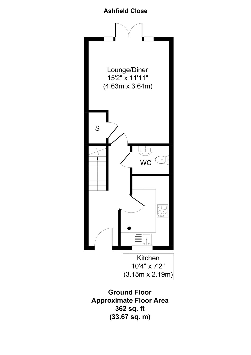 2 Bedrooms Terraced house for sale in Ashfield Close, Holborough Lakes, Snodland, Kent ME6