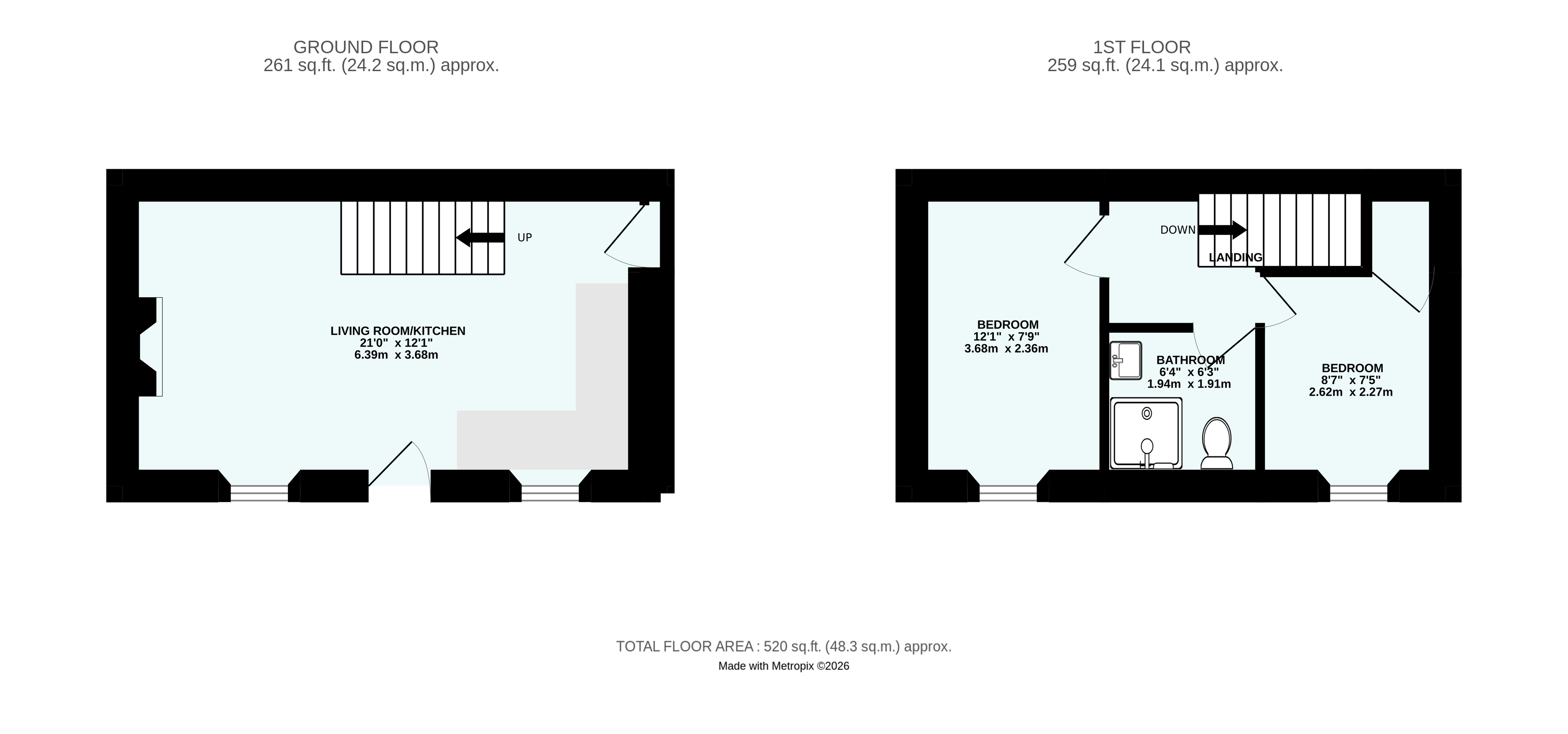 2 Carvossa Place,, Ludgvan, Cornwall floorplan