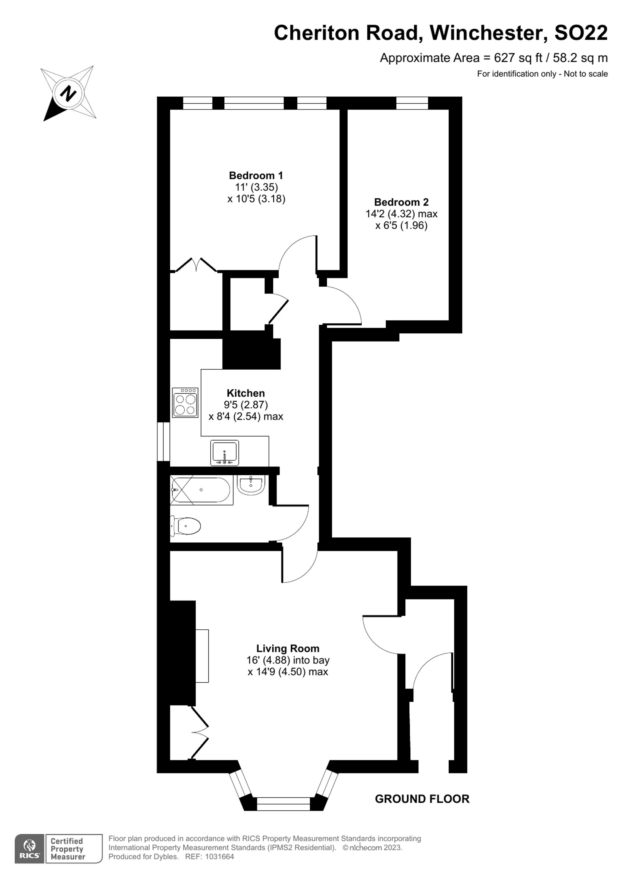 Cheriton Road, Winchester SO22, 2 bedroom flat for sale 65826725