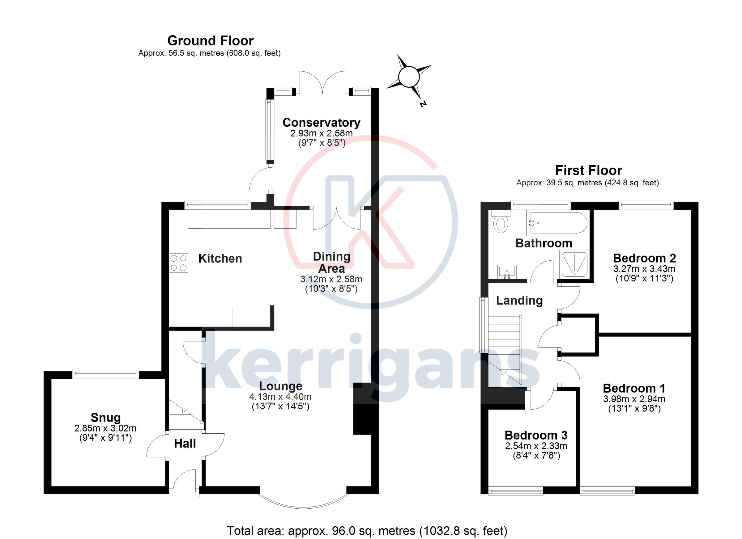 79 Kelsey Gardens, Doncaster floorplan