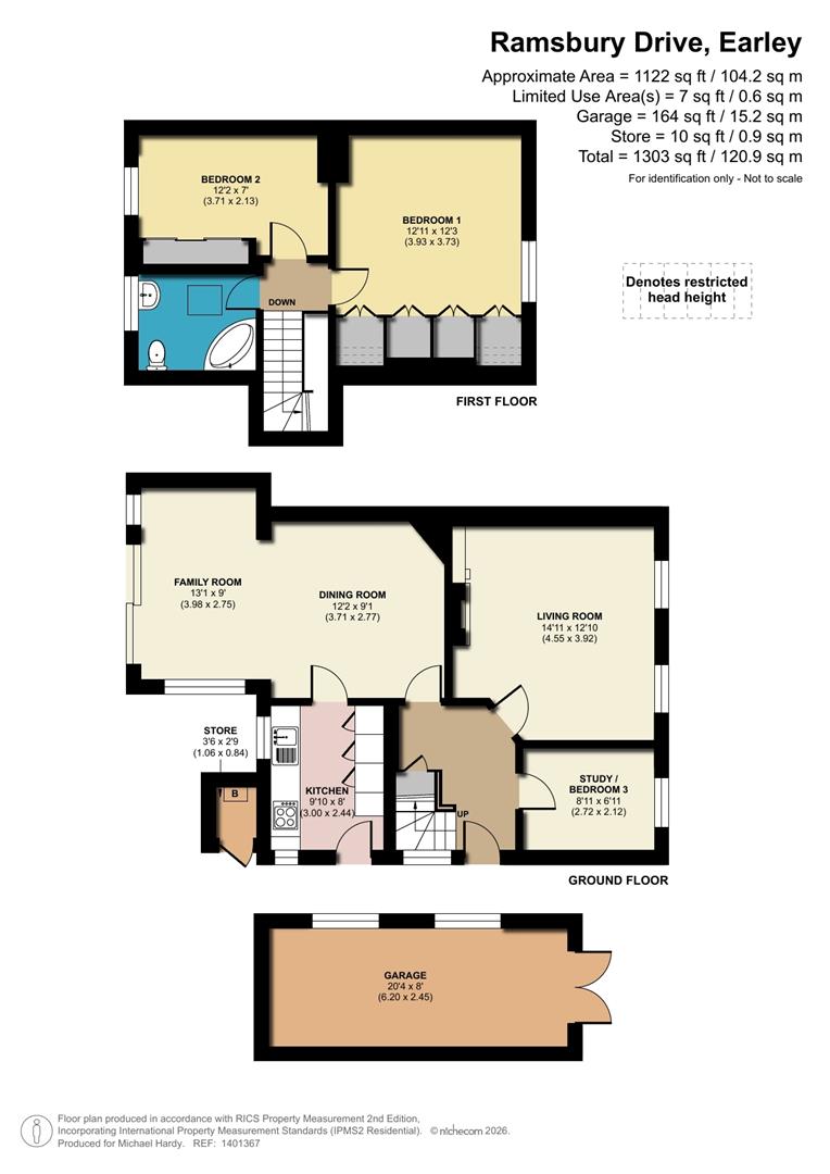 6, Ramsbury Drive, Earley floorplan