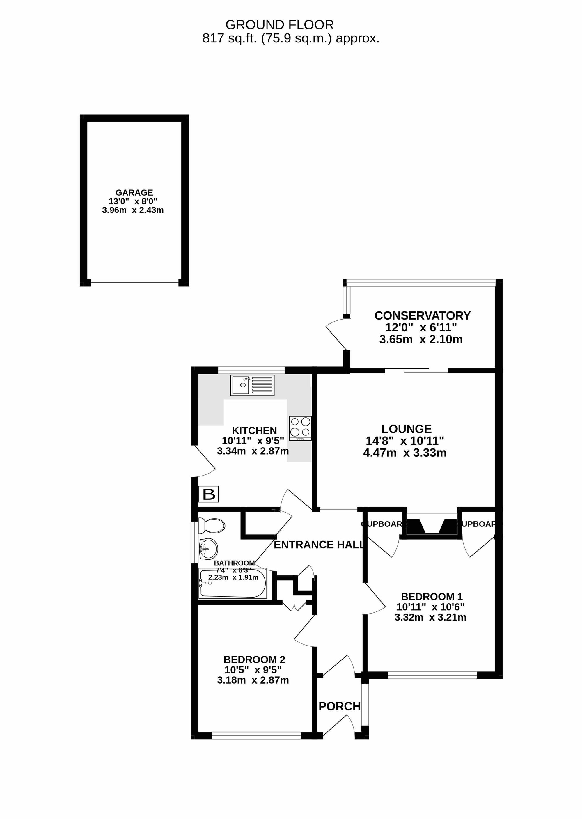 13 Nottingham Road, Birchington floorplan
