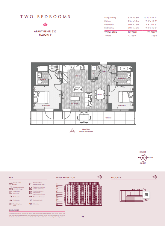 86 Tryon, Brook Street, Kingston upon Thames floorplan