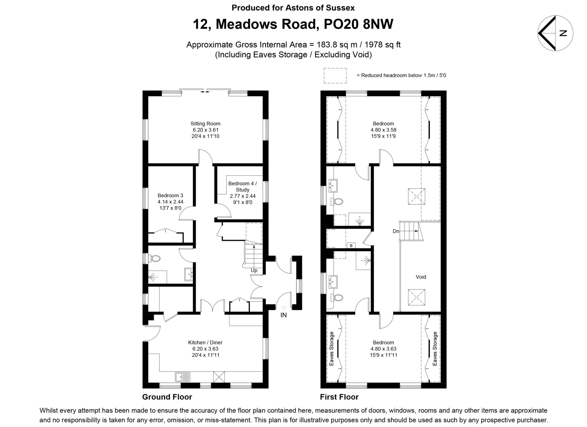 12, Meadows Road, Chichester floorplan